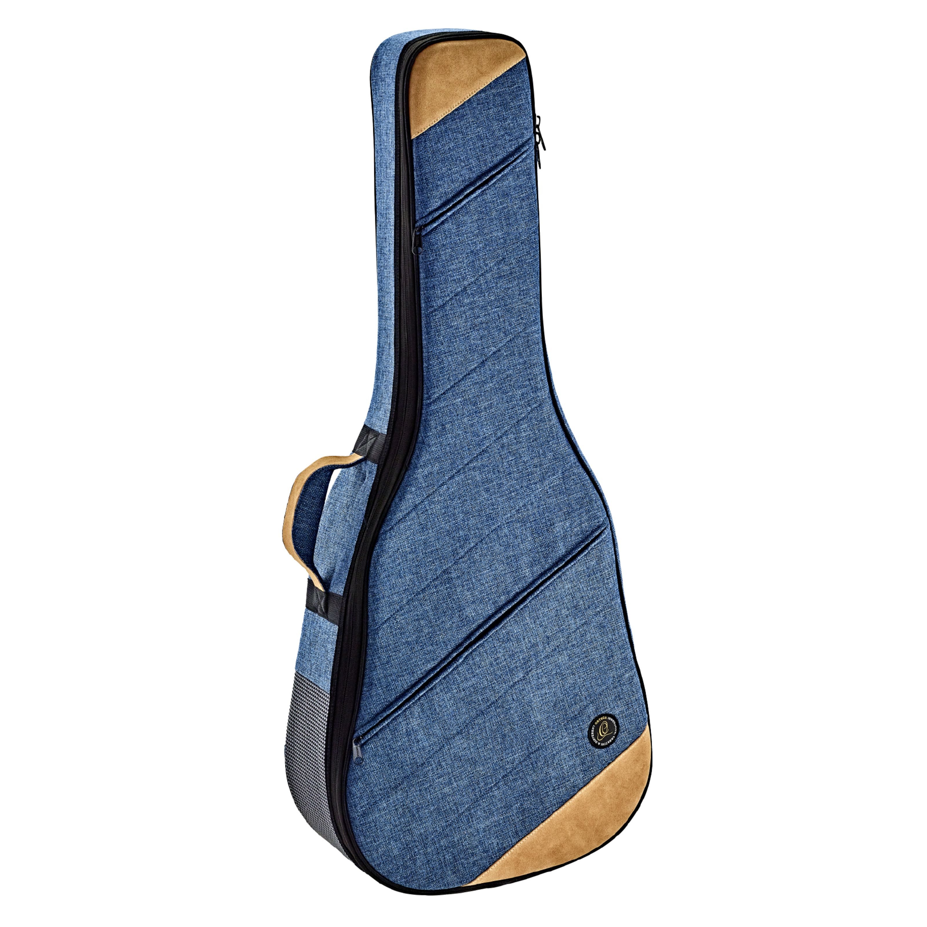 ORTEGA Guitars Gitarrentasche (Gitarrenkoffer und Gitarrentaschen, Gitarrentasche Westerngitarre), Softcase Dreadnought Ocean Blue - Tasche für Westerngitarren