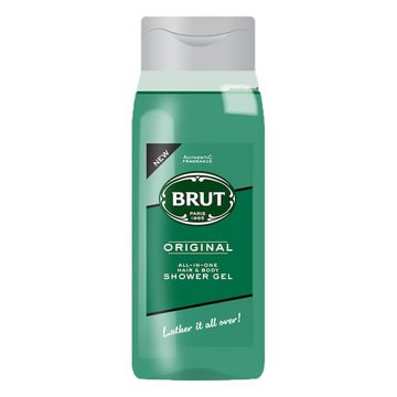 Brut Duschgel Original All in One Hair & Body Showergel Shampoo 500ml, - 3er Pack