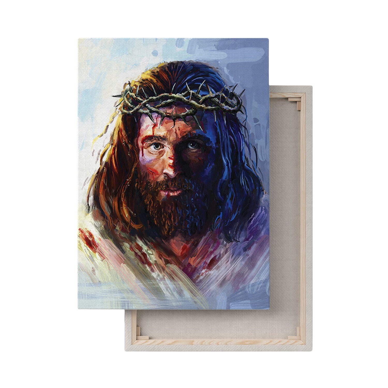 Luda Studio Leinwandbild, Leinwandbild Gemälde Jesus Christus | Leinwandbilder