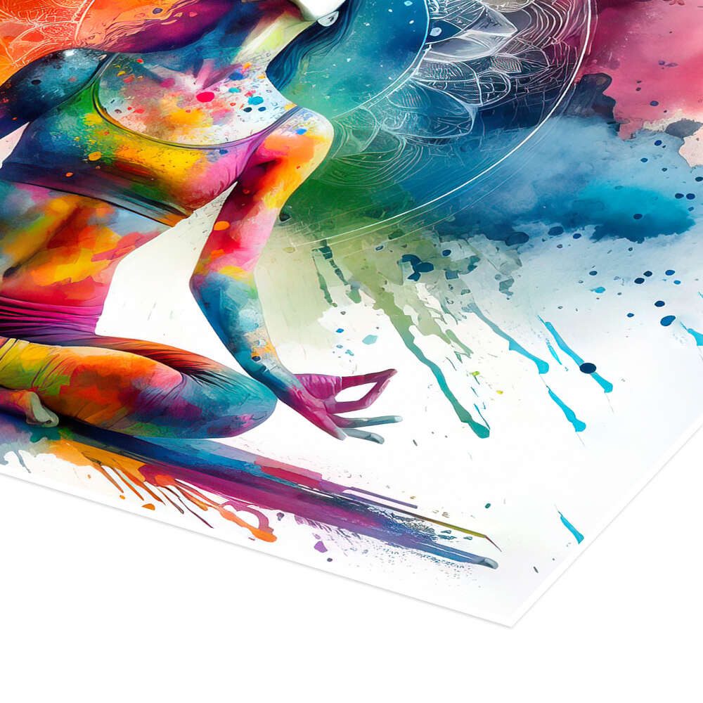 Posterlounge Wandbild Yoga-Übung IV, nobelart, erhältlich als Poster, Leinwandbild, Wandsticker oder Acrylglasbild