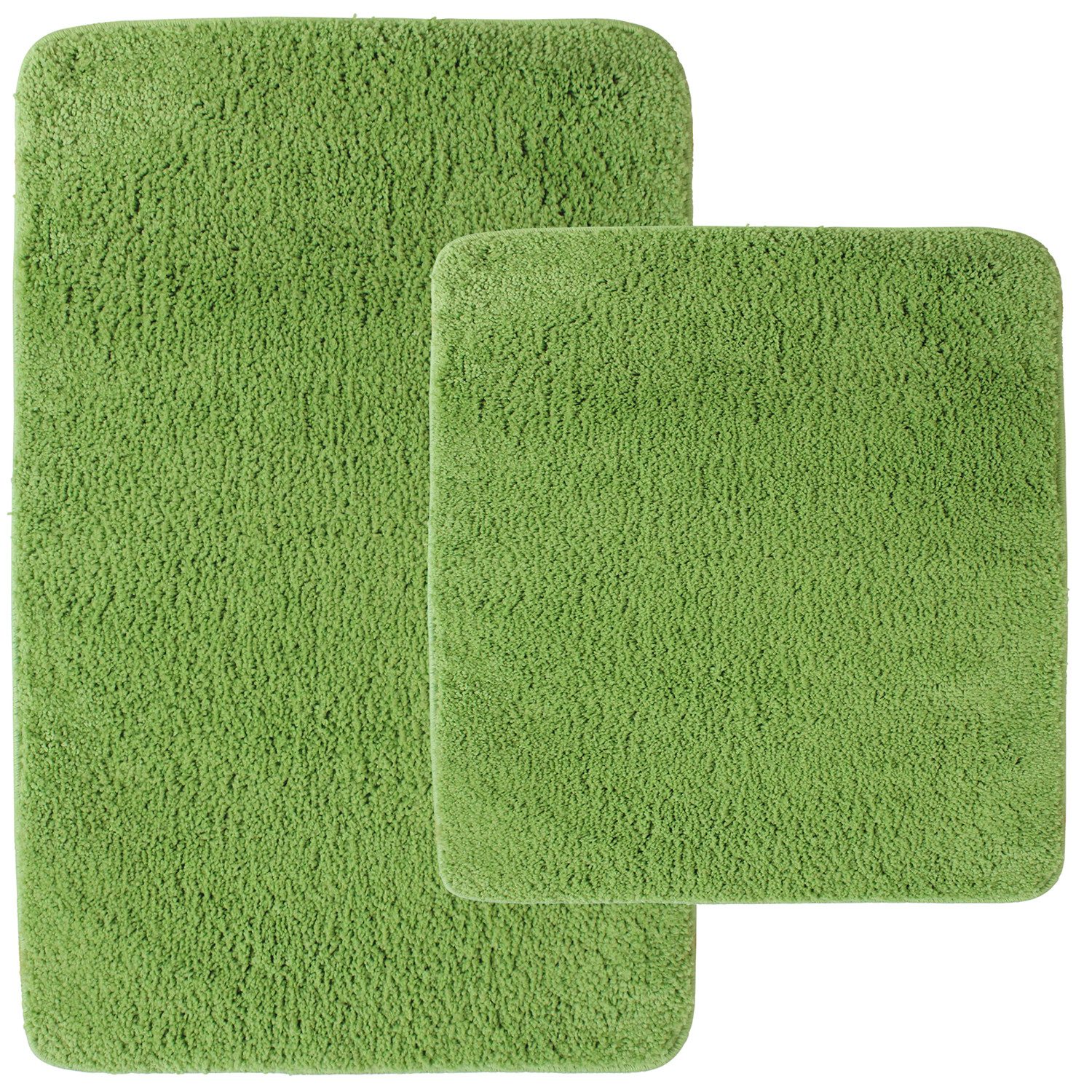 NYVI Badematte Badematten Set 2 teilig NYVISpa Lasalle Badezimmerteppich Set, Höhe 20 mm, Polyester, Rutschfest, Saugfähig, Schnell Trocknend, Fußbodenheizung geeignet