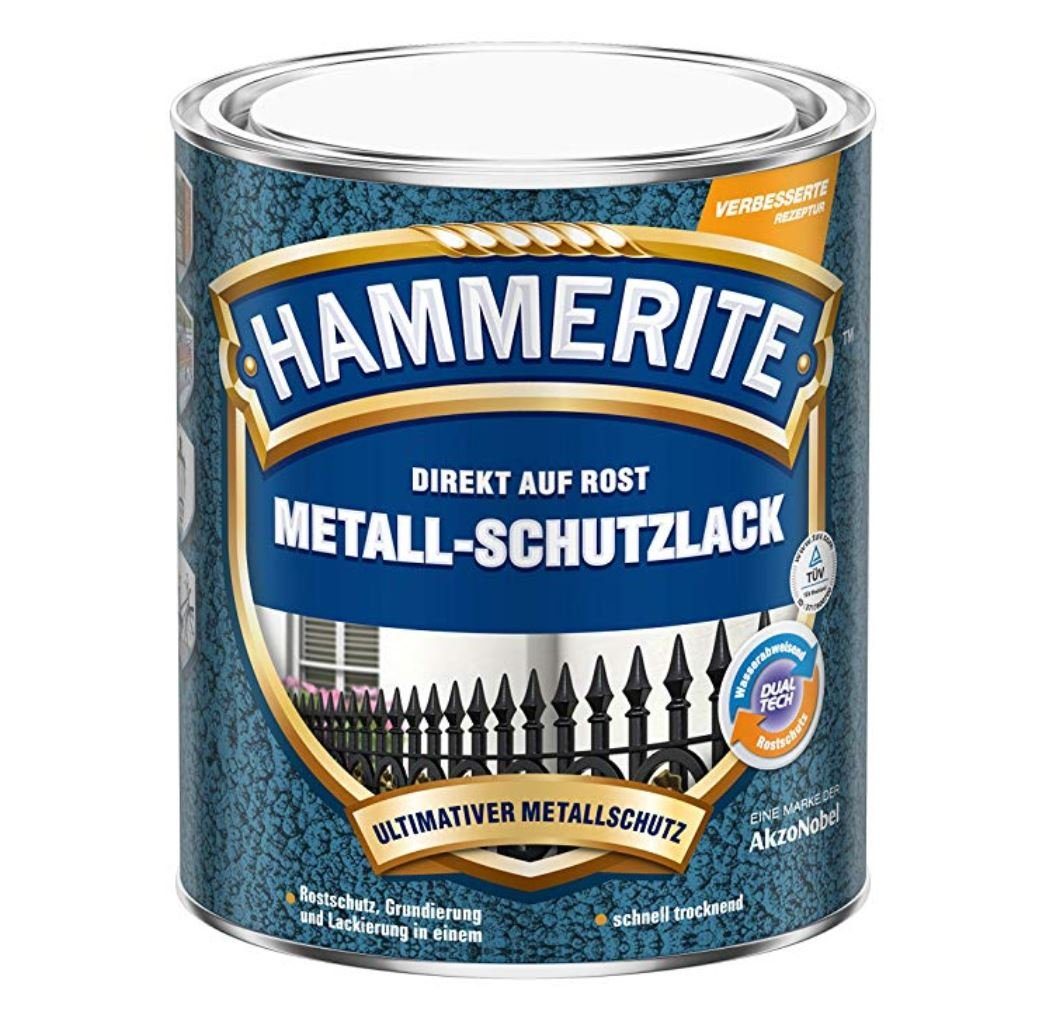 Metallschutzlack AKZO NOBEL 5087619 (Hammerite) Metall-Schutzlack Hammerschlag Silbergr