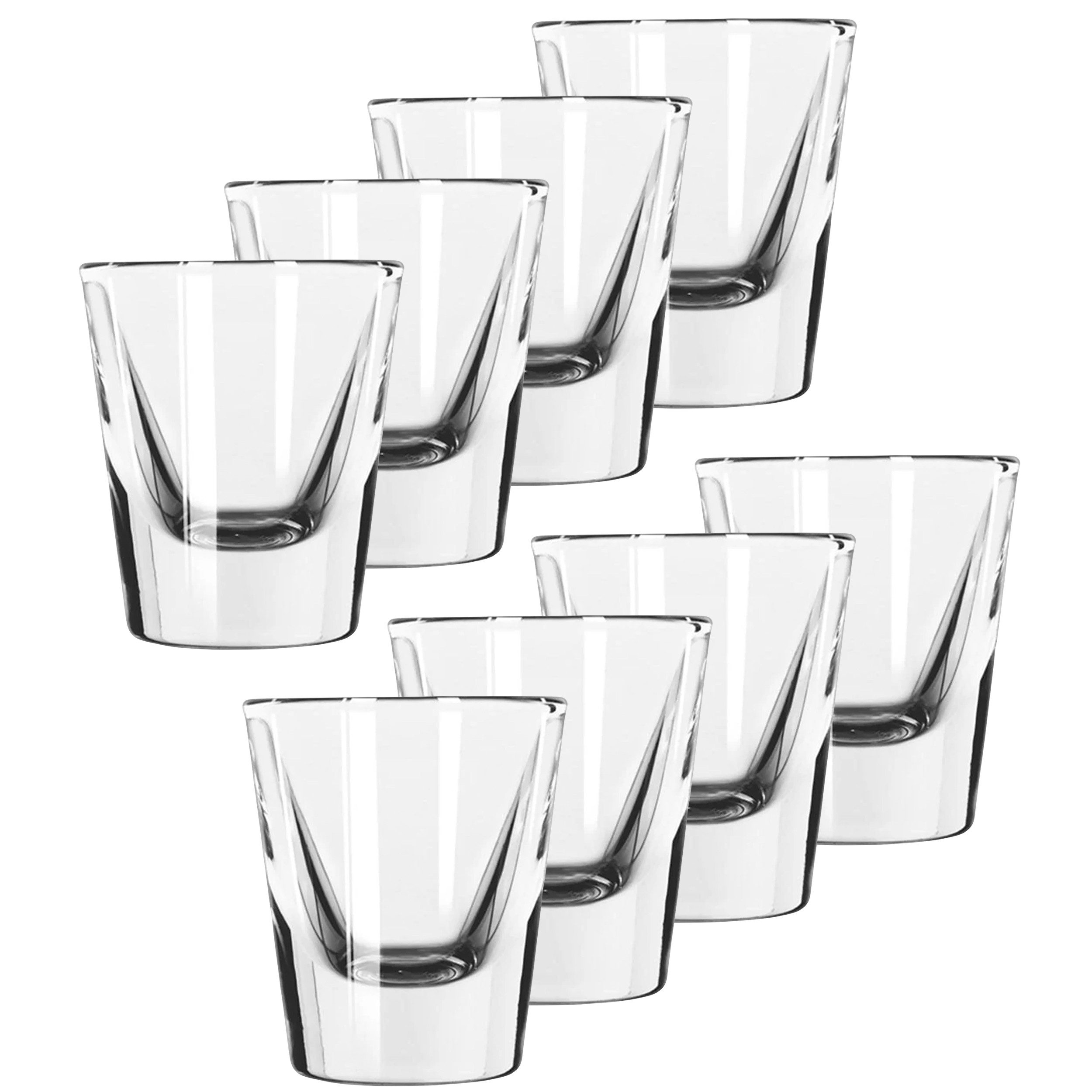 Annastore Schnapsglas 8 x Schnapsgläser - Shotgläser - Stamperl - Pinnchen - Likörgläser, Schnapspinnchen