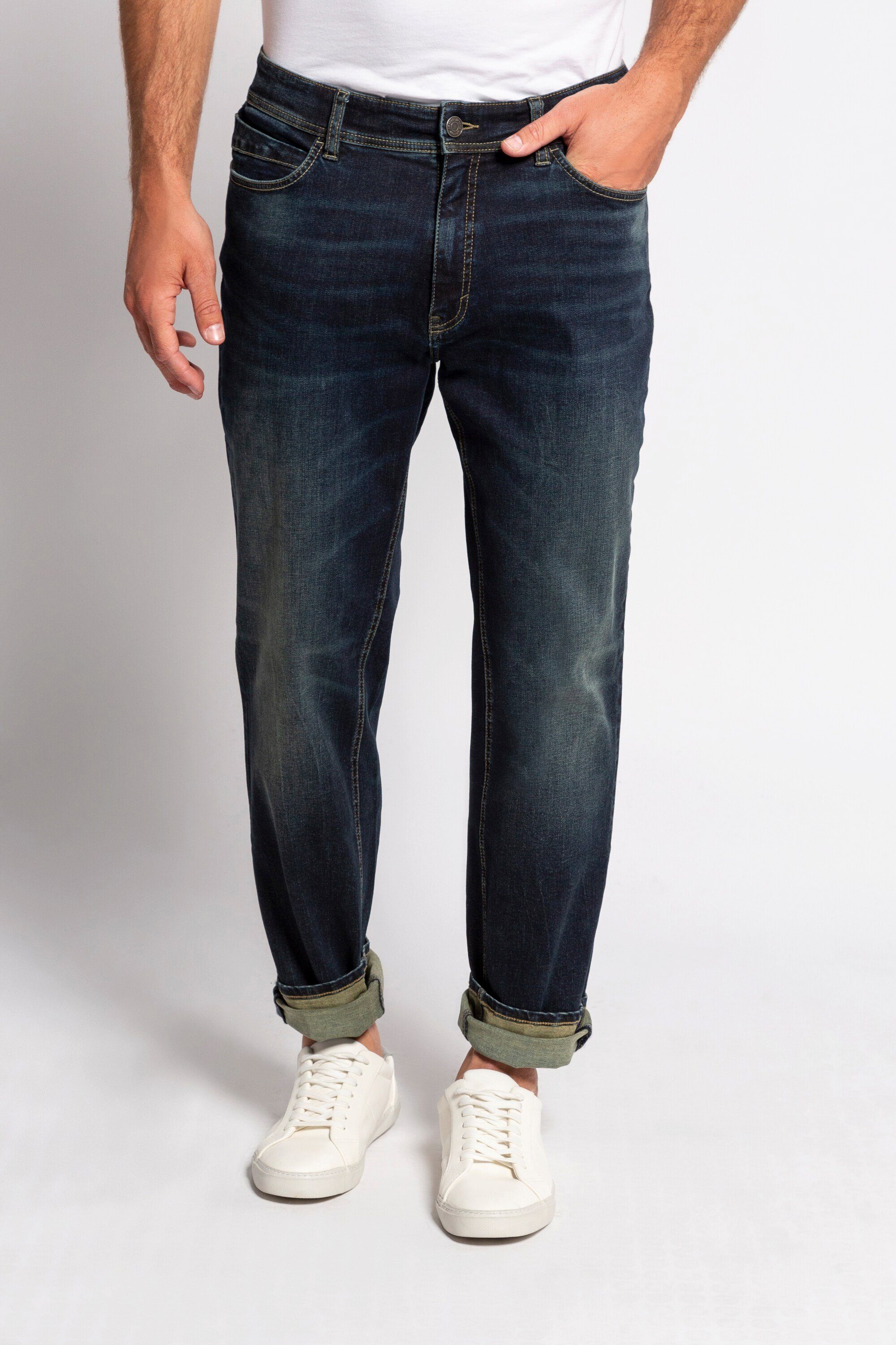 Herren Hosen JP1880 Cargohose Jeans FLEXNAMIC® 5-Pocket Tapered Loose Fit
