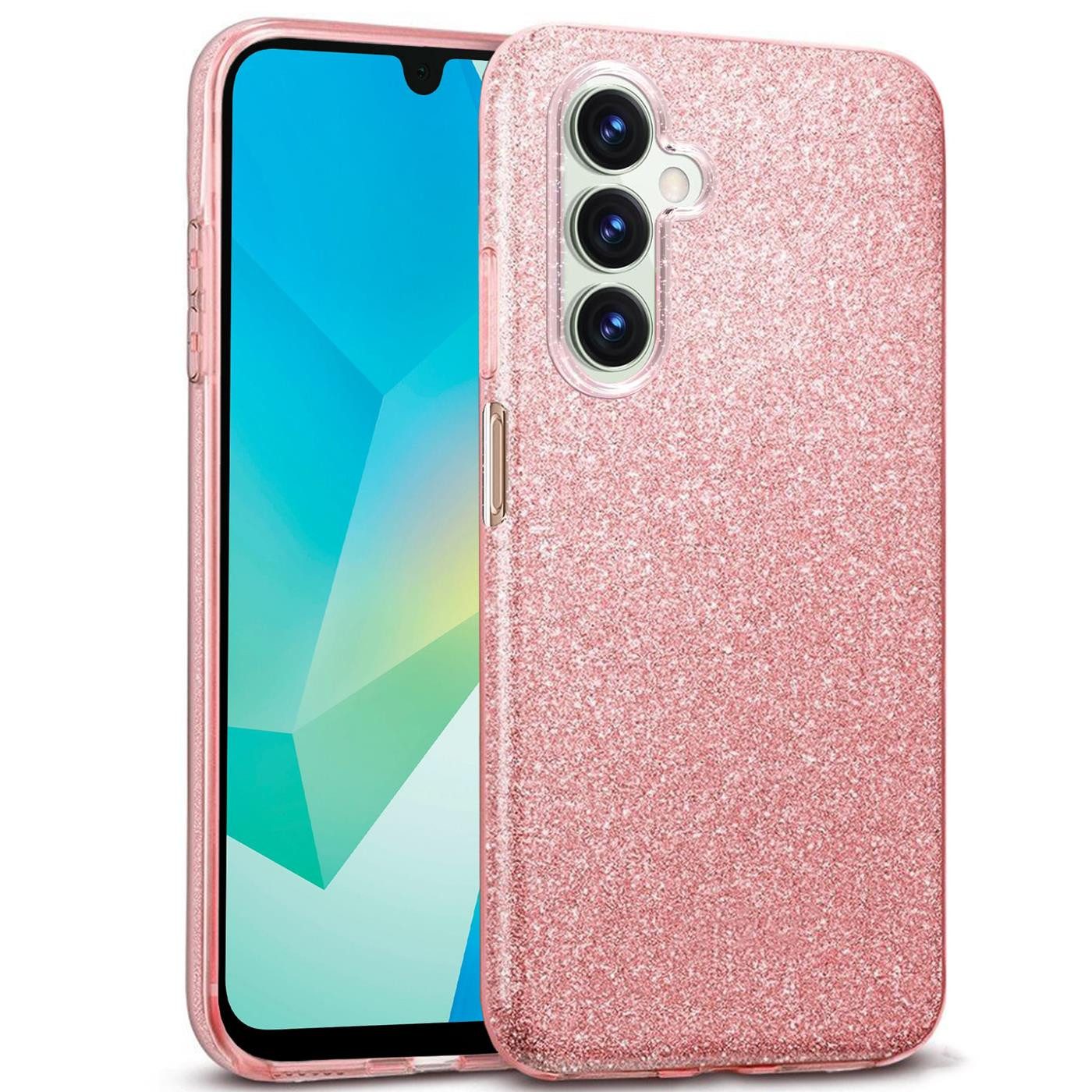 CoolGadget Handyhülle Glitzer Glamour Hülle für Samsung Galaxy A16 5G 6,7 Zoll, Slim Case mit Glossy Effect Schutzhülle für Samsung A16 5G Hülle