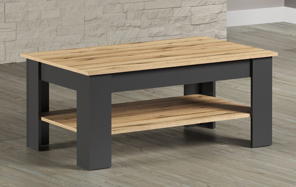 trendteam Couchtisch Couchtisch Wohnzimmertisch Esteban, Anthrazit / Coast günstig online kaufen