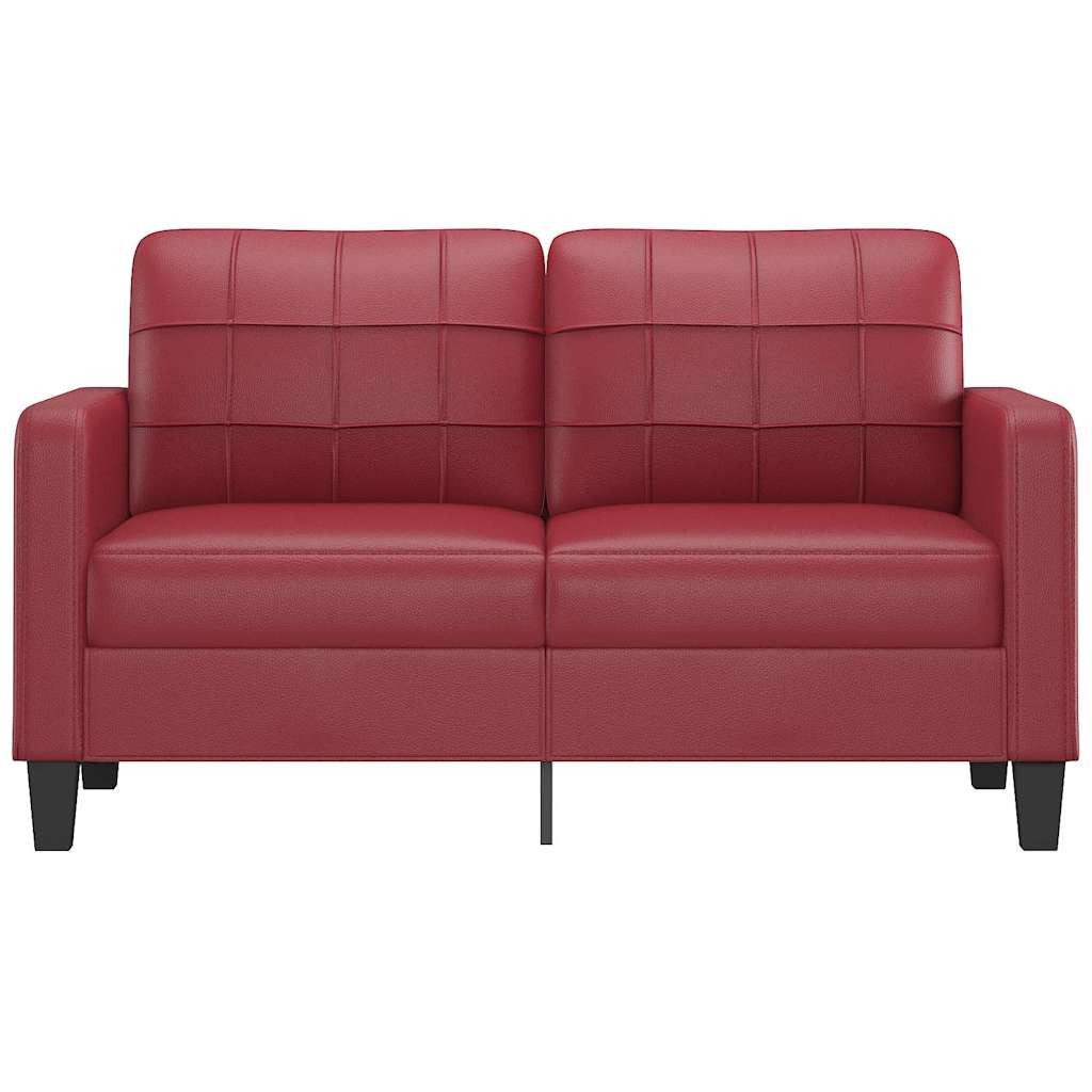 vidaXL Sofa 2-Sitzer-Sofa Weinrot 140 cm günstig online kaufen