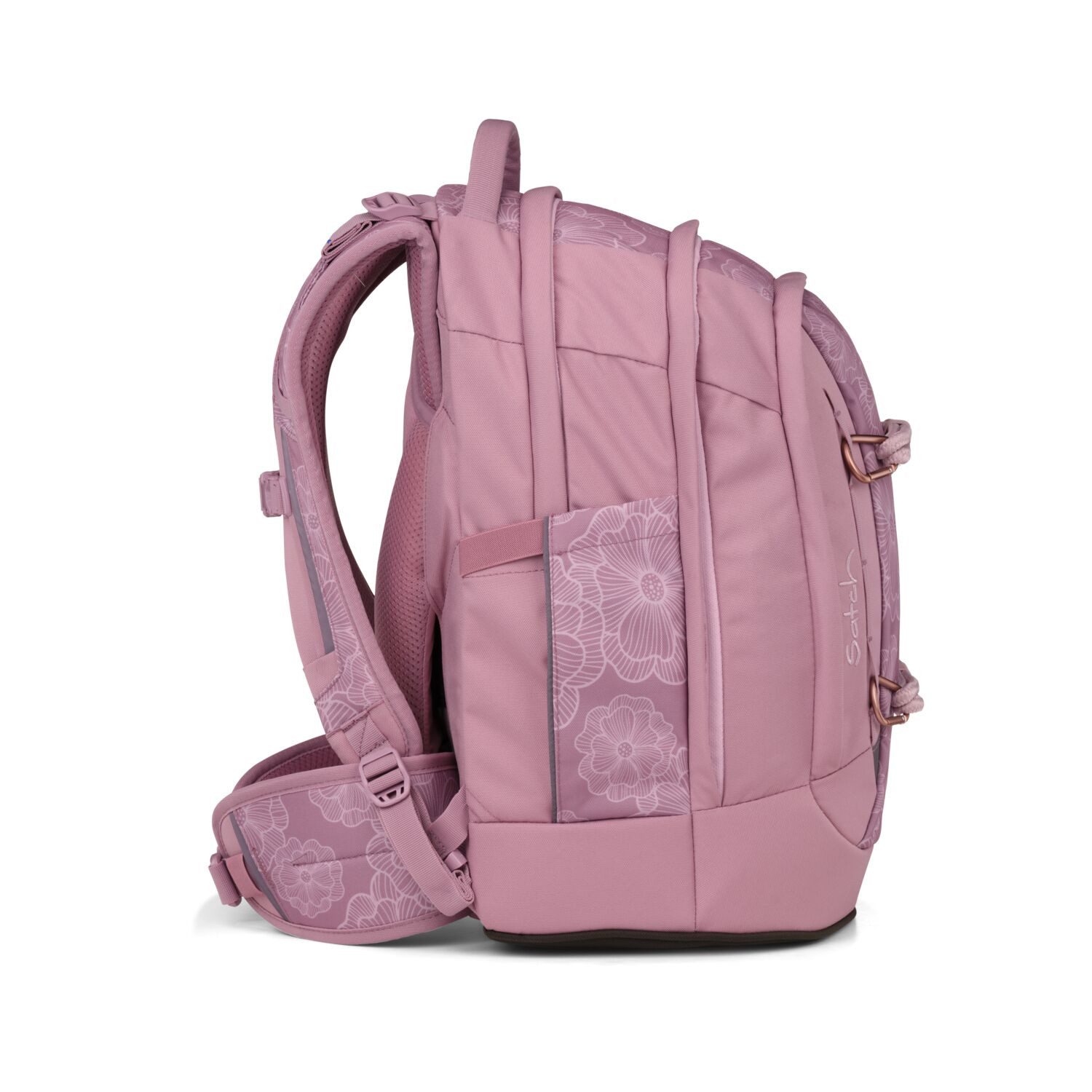 Satch Schulranzen Schulrucksack-Set PACK Magnolia Dream 3-teilig (3-teilig), ergonomisch, Your-Size-System, 5 Fächer – Bild 5 von 5