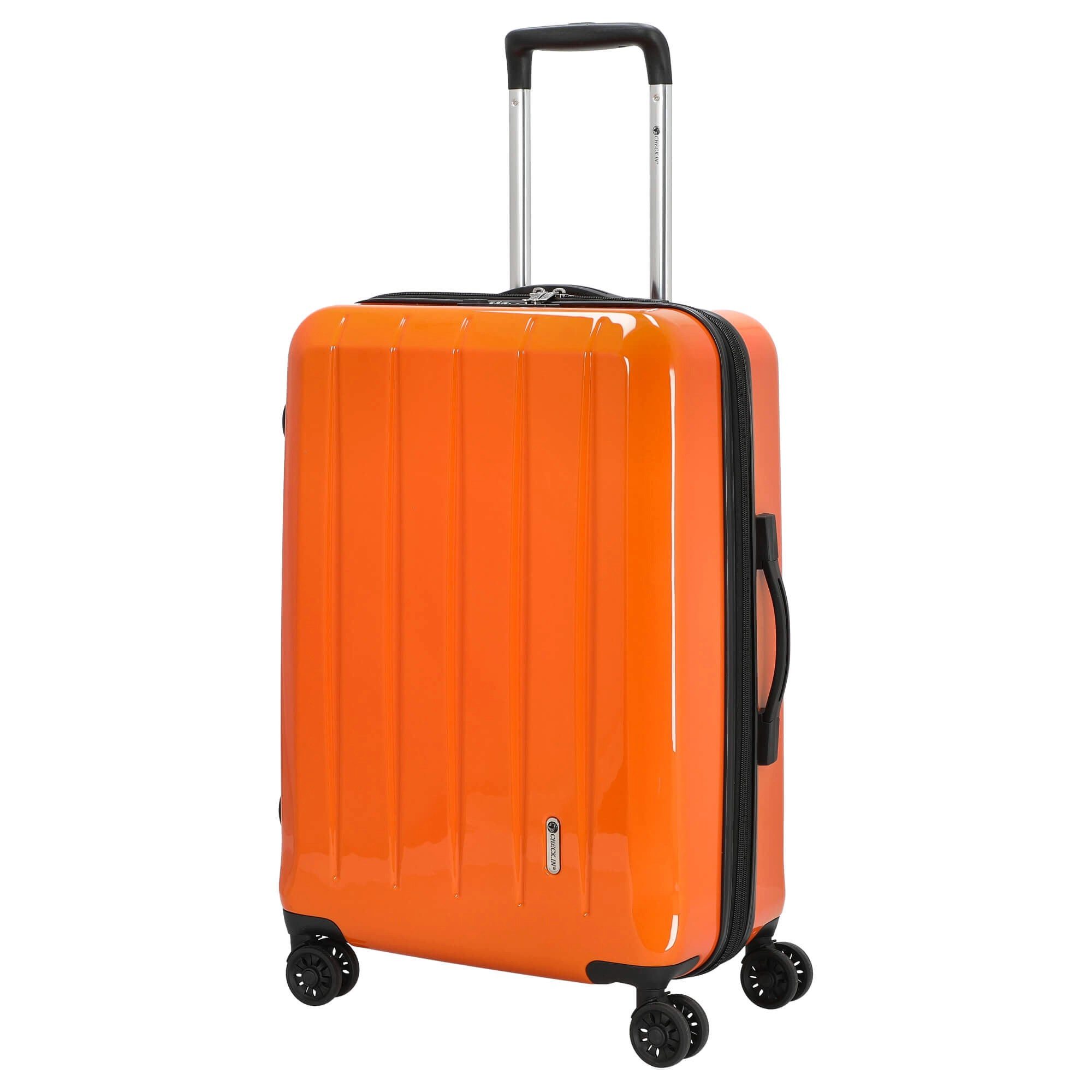 CHECK.IN® Koffer London 2.0 - 4-Rollen-Trolley 67 cm (orange), 4 Rollen Rol günstig online kaufen