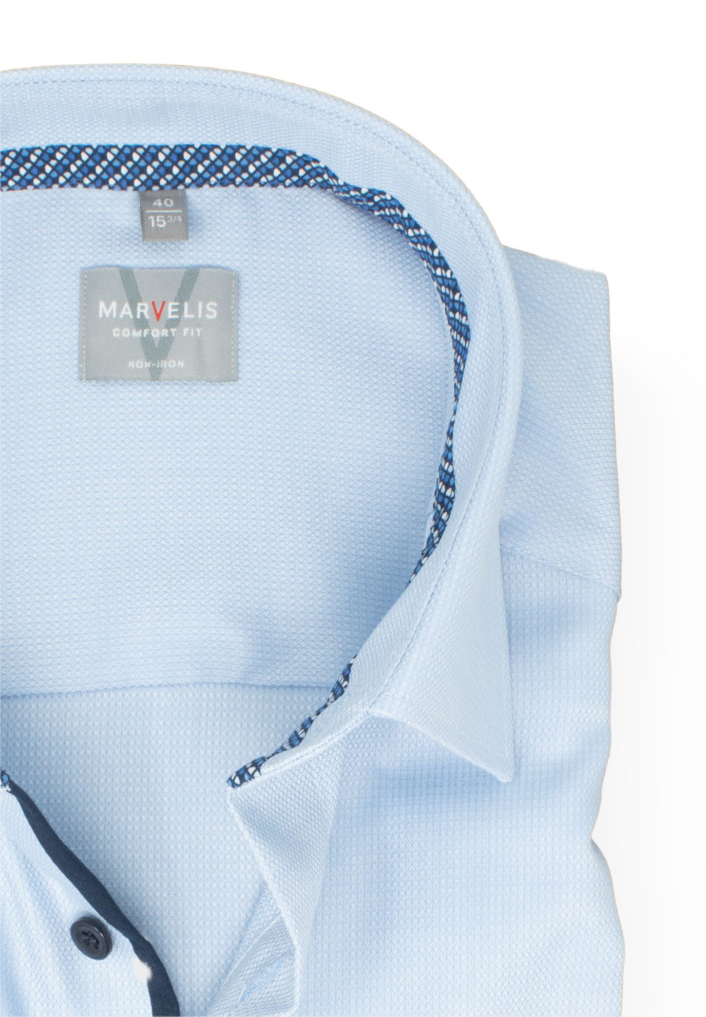 MARVELIS Kurzarmhemd Comfort Fit bequeme Schnittführung günstig online kaufen