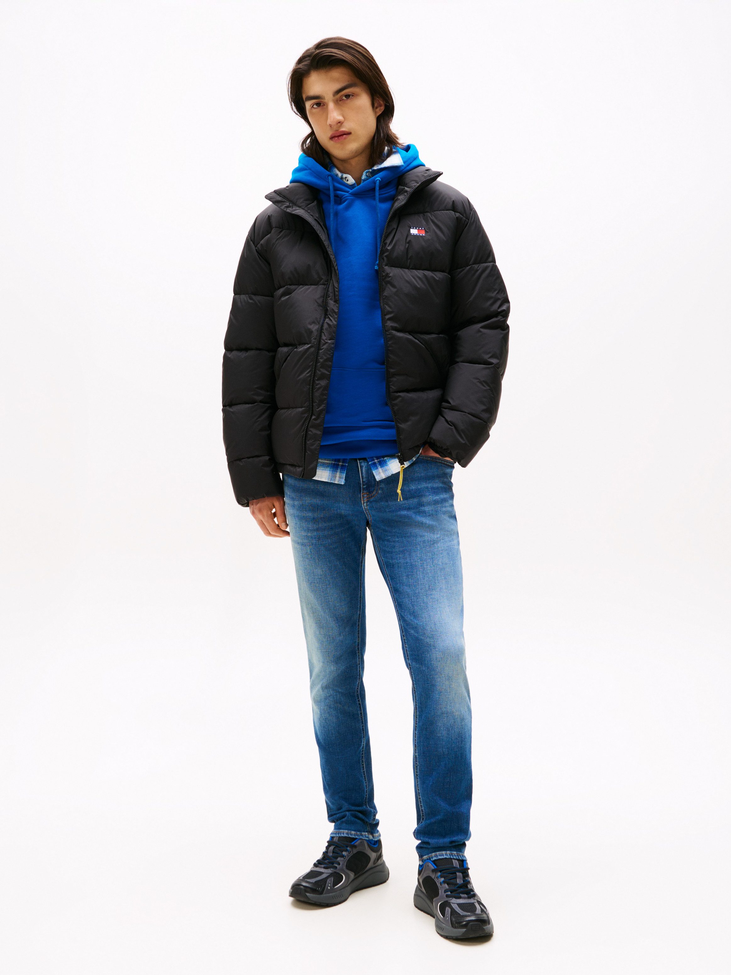 Tommy Jeans Gerade Jeans Scanton Slim Mit Markenlabel aus Leder hinten