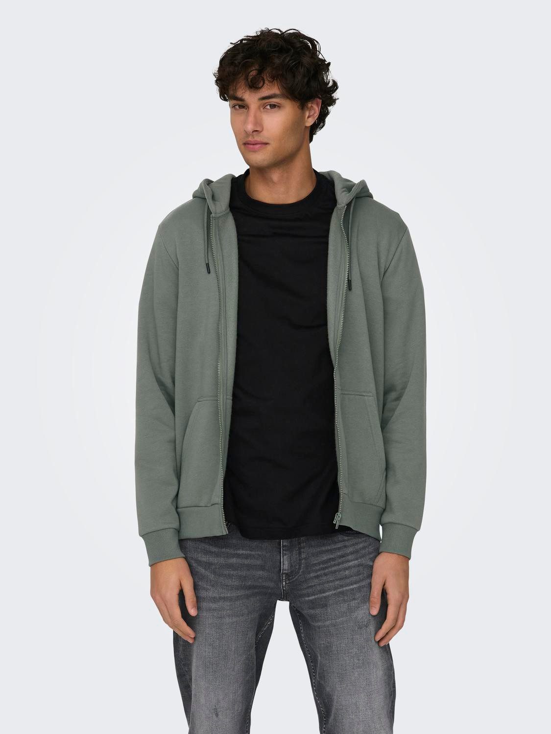 Kapuzensweatjacke ONSCERES ZIP THR. HOODIE SWEAT NOOS