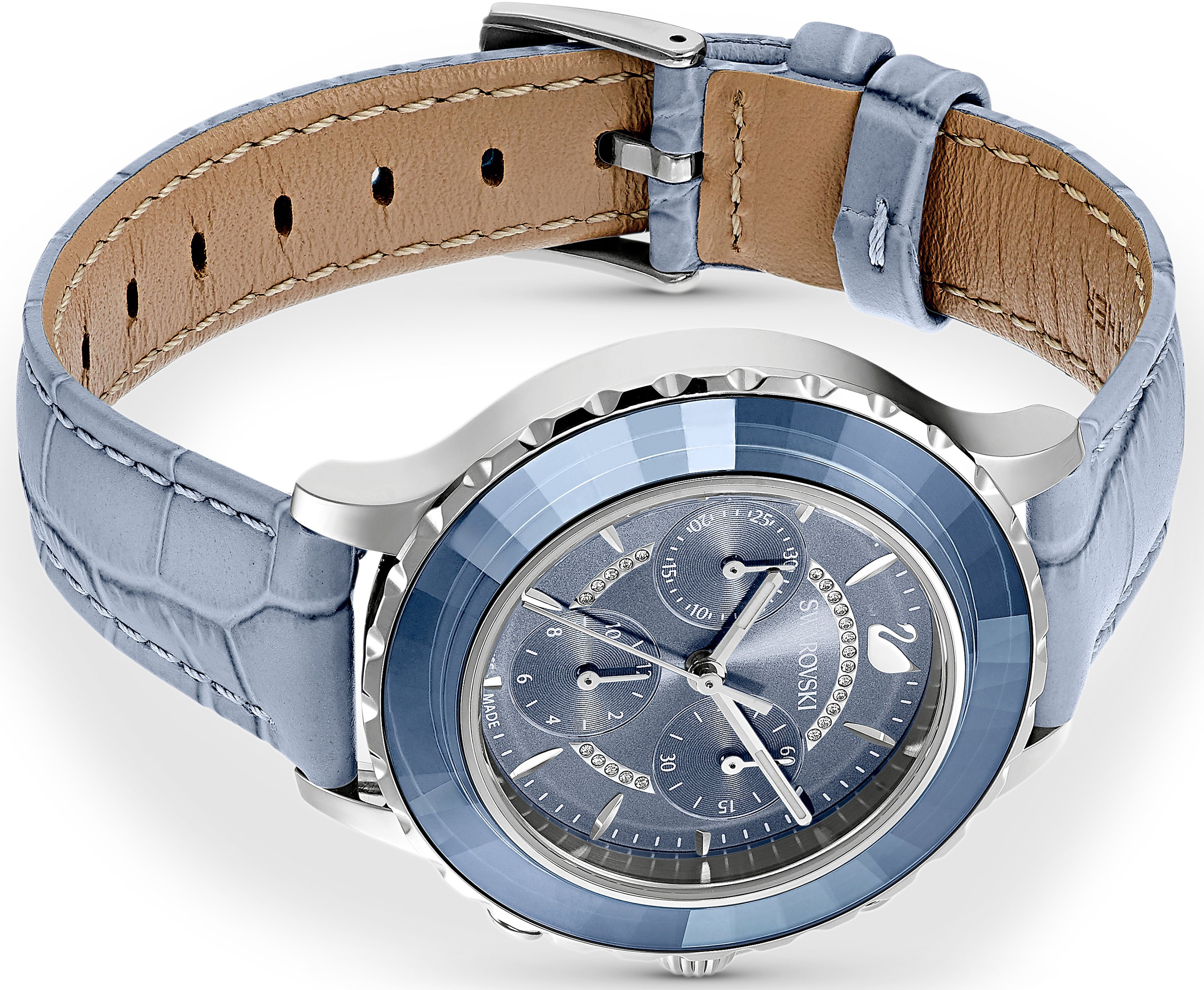 Swarovski Chronograph OCTEA LUX CHRONO 5580600, Armbanduhr, Quarzuhr, Damenuhr, Swarovski-Kristalle, Swiss Made