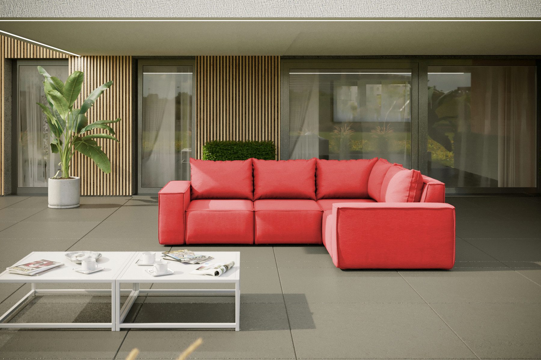 Friderik-EU Gartensofa GARTEN Couch Wasserdichtes Sofa günstig online kaufen