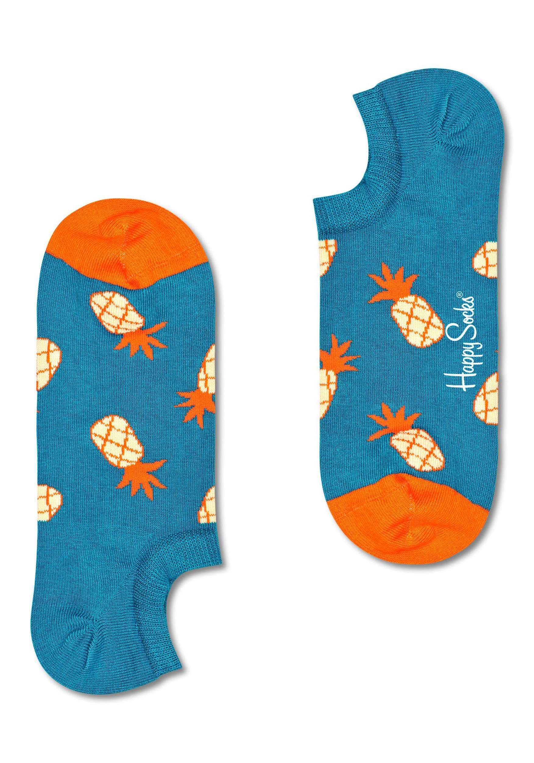 Wäsche/Bademode Socken Happy Socks Sneakersocken (2-Paar) mit Ananas- und Milchshakemotiven