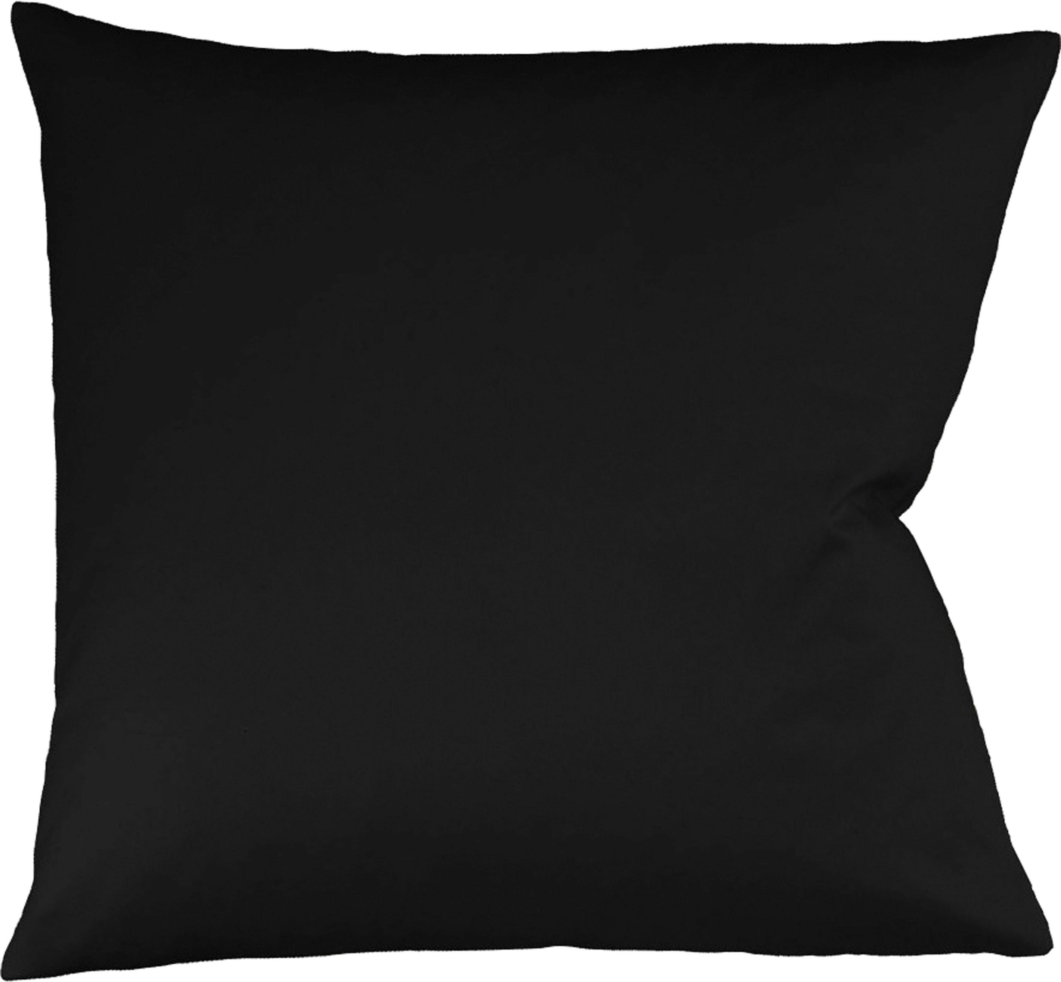 fleuresse Kissenbezug Colours Mako Satin, 100% Baumwolle, mit Reißverschluss, (2 Stück), Mako Satin, glänzend, glatt, Premium Qualität