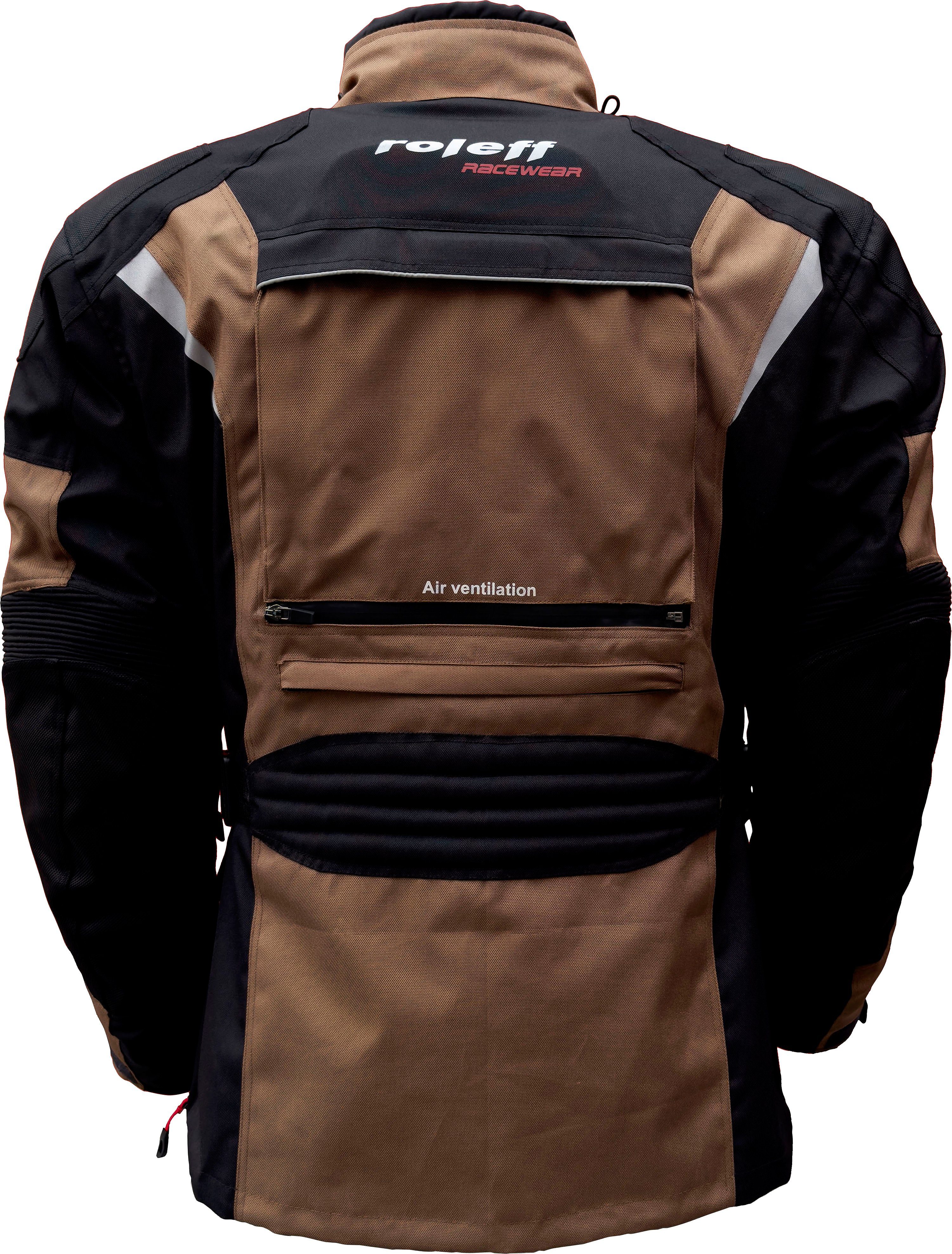 roleff Motorradjacke Enduro mit Protektoren, optimale Belüftung