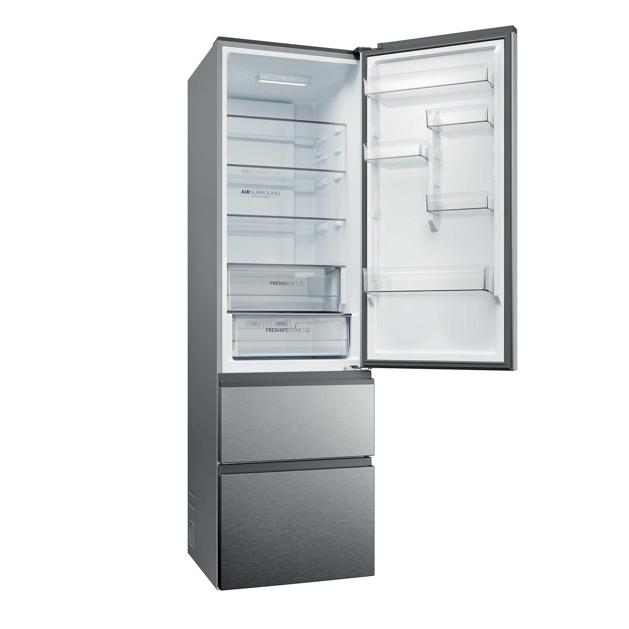 Haier Kühl-/Gefrierkombination HTR3620DNMG, 205 cm hoch, 59,5 cm breit, Total No Frost, Fresh 0° Zone, Direct Access Schublade