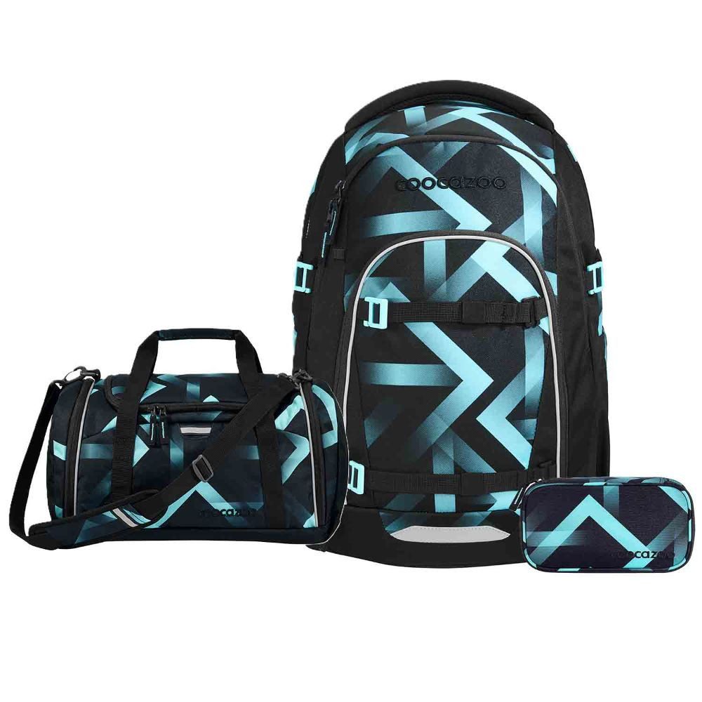 coocazoo Schulrucksack MATE (3tlg., inkl. Schlamperbox und Sportttasche)