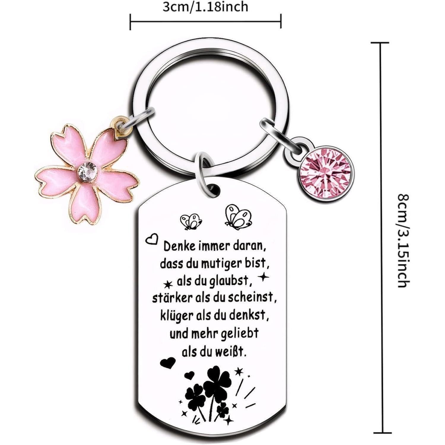 LuxusKollektion Schlüsselanhänger Schlüsselanhänger Frauen Glücksbringer Schlüsselanhänger( rosa)