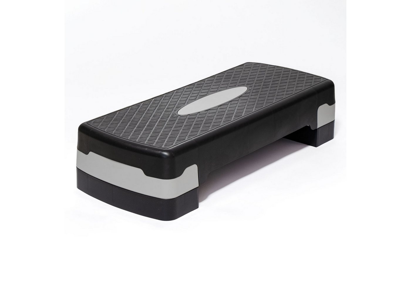 KVOTA Stepper Steppbrett grau 68x29x15cm 2stufig (3-tlg), rutschfeste Oberfläche, extra stabil