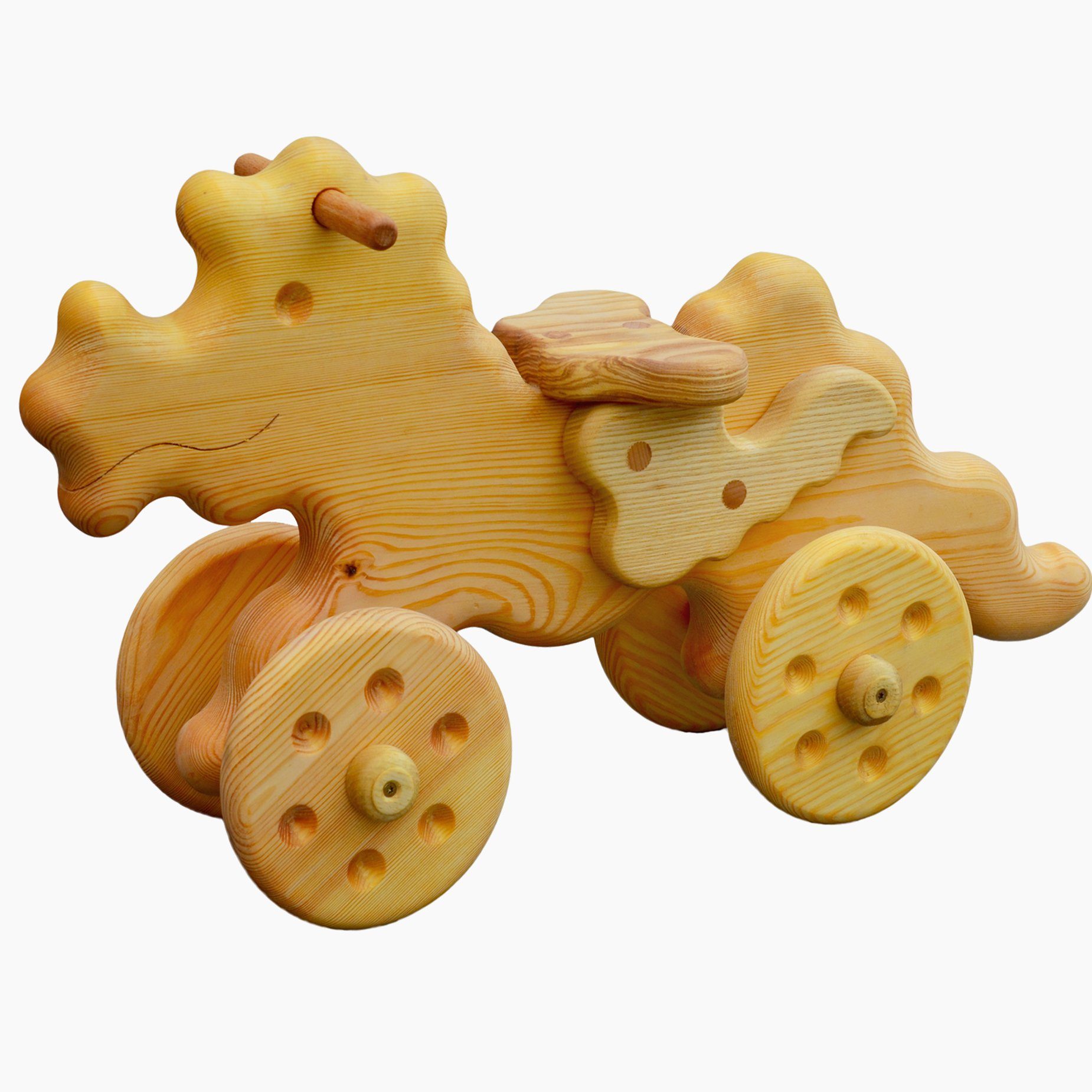 Madera Spielzeuge Laufrad Madera Laufdrache Kiefernholz, Made in Germany, für Kinder ab 18 Monate geeignet | Laufräder