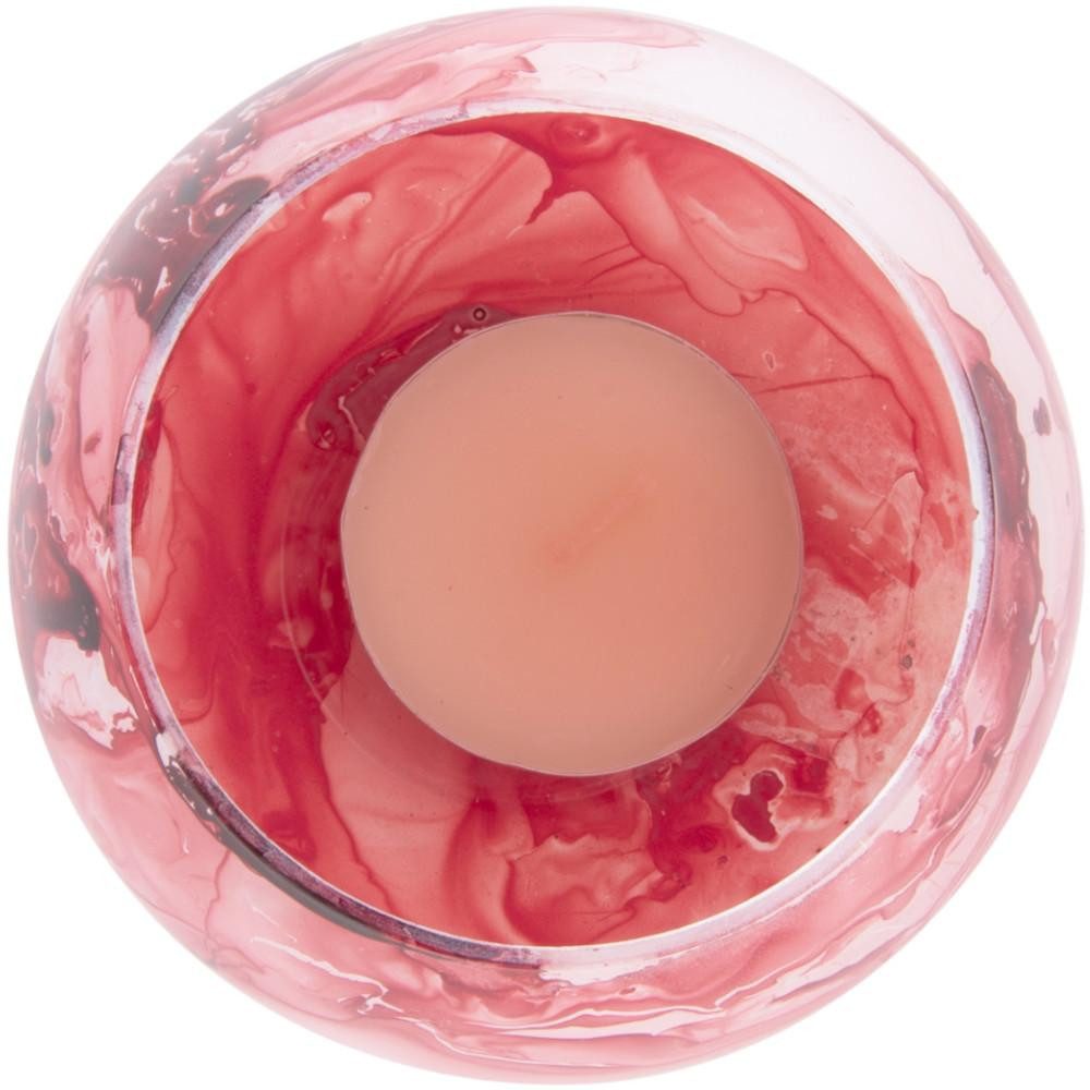 Present Time Kerzenhalter Teelichthalter Blended Glass Ochre Red (8x7cm)