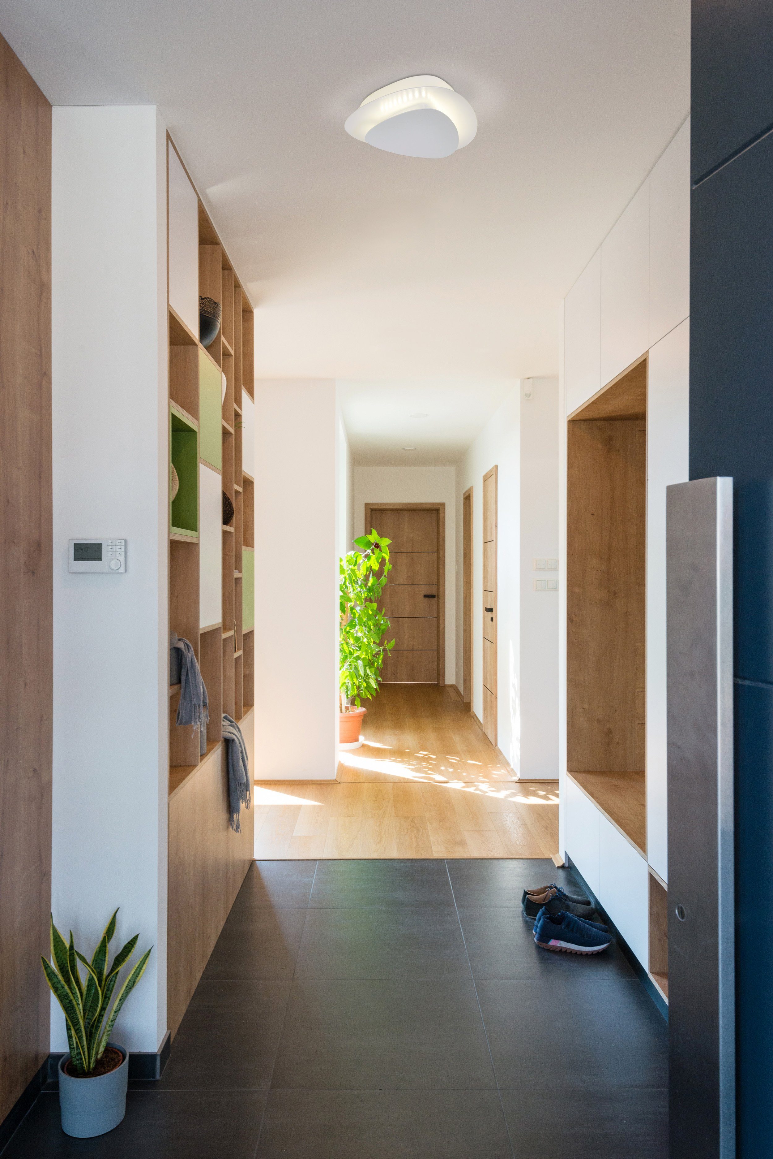 näve LED Deckenleuchte Liso, LED fest integriert, Warmweiß, incl. Treiber, Material: Metall, Farbe: weiß