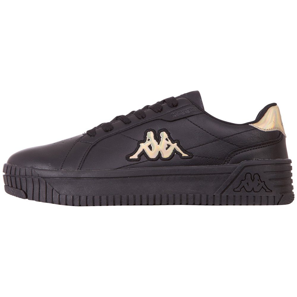 Kappa Sneaker - mit irrisierenden Details black-gold