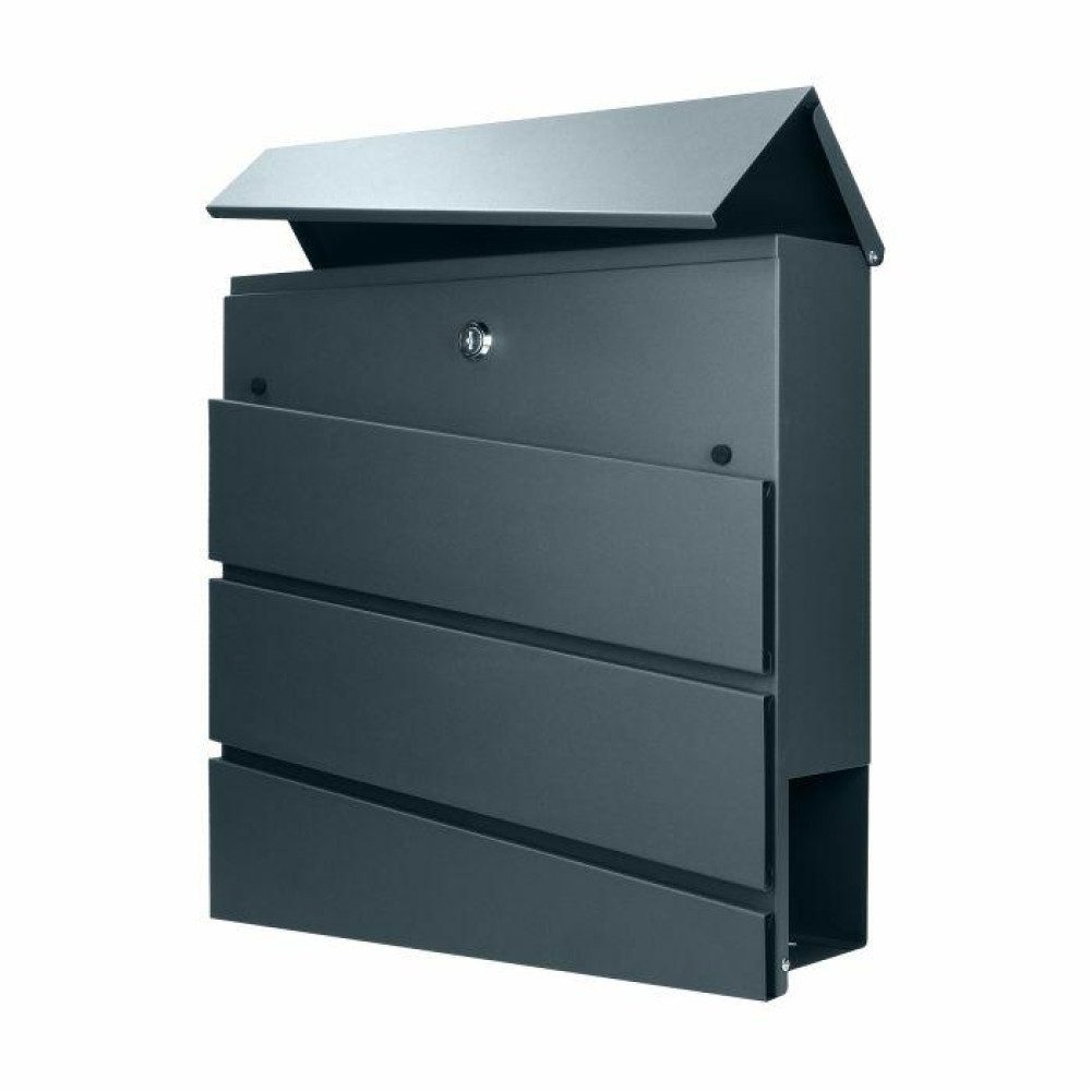 Orno Briefkasten ORNO Briefkasten Borneo Anthrazit 27,2x8,4x30,1 cm groß