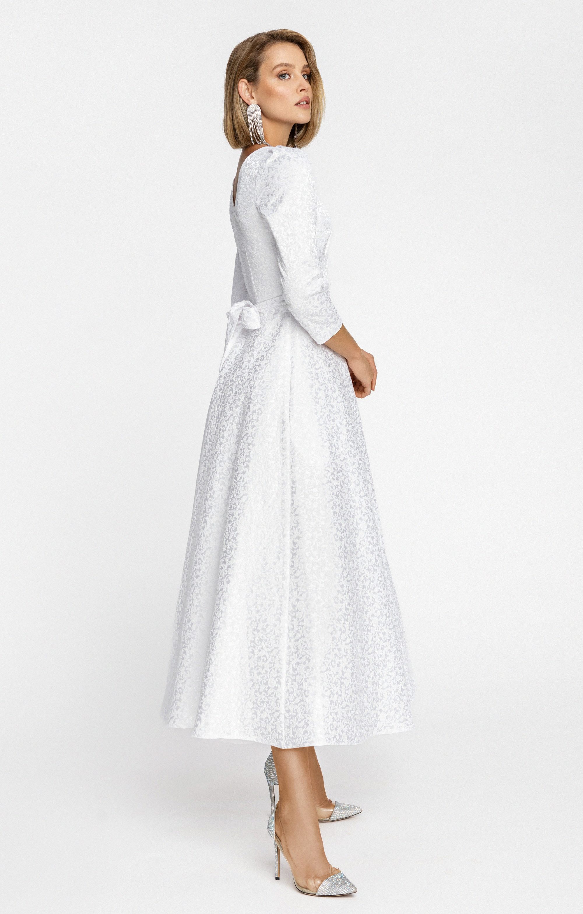 MATSOUR'I Brautkleid Alyzee Jacquard mit Reliefoberfläche – Bild 4 von 5