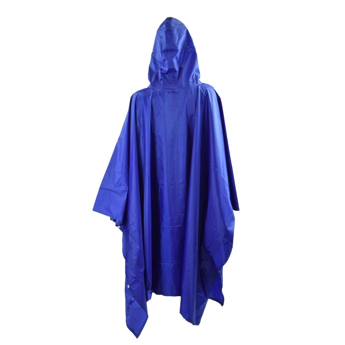 Schutz Brusttasche "Unifarben" Sonia Druckknopfleiste, Zugband Originelli Regenponcho Reflektorstreifen Regencape blau Regenponcho