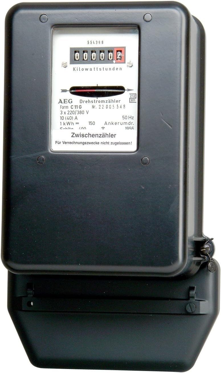 Kopp Stromverbrauchszähler Drehstromzähler Stromzähler Energiezähler Wechselstromzähler, Mechanischer Stromverbrauch Energieverbrauch Verbrauchszähler