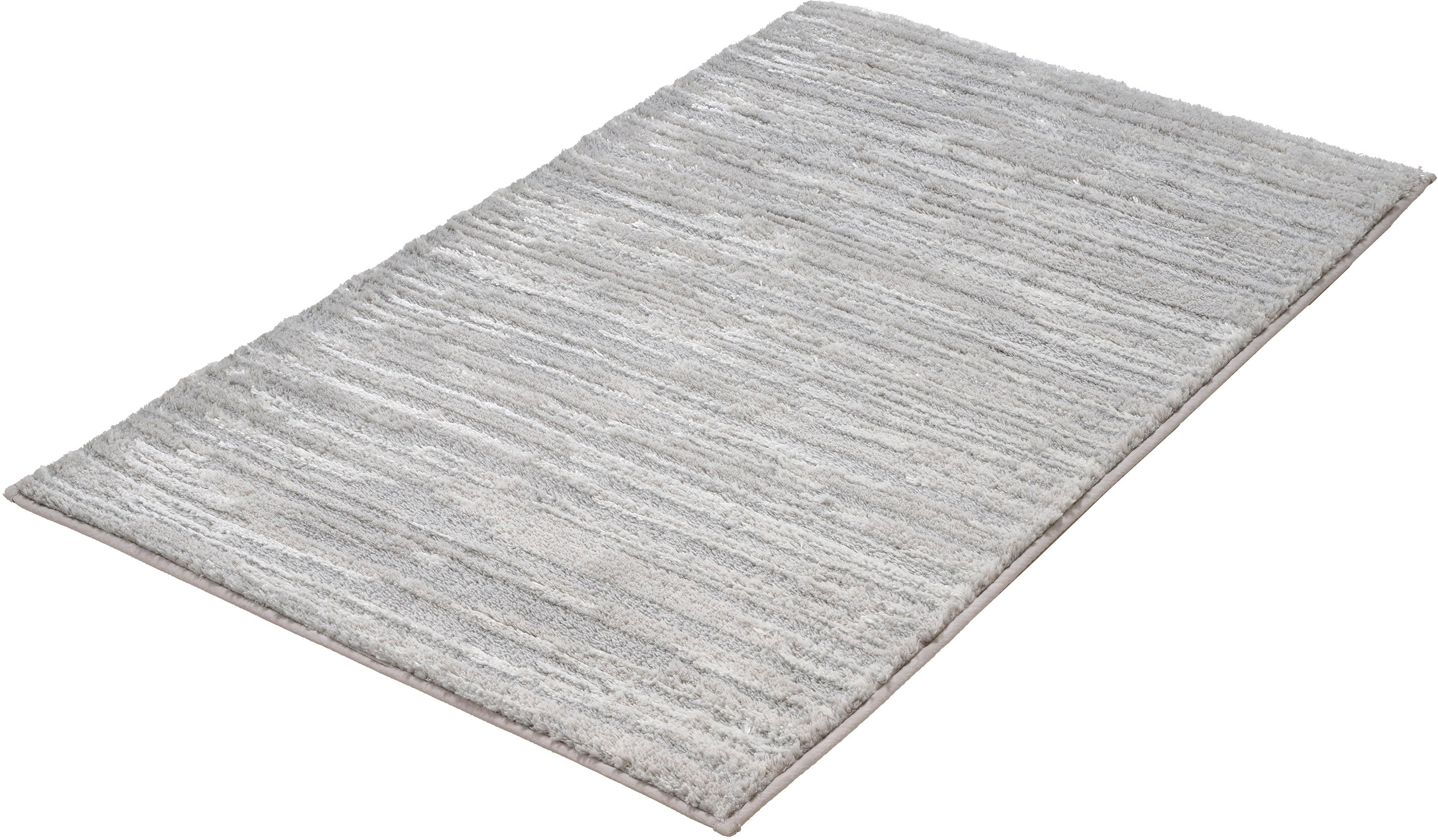 Kleine Wolke Badematte Glow, Badvorleger, Badezimmer Teppich, Höhe 14 mm, rutschhemmend beschichtet, fußbodenheizungsgeeignet, Polyester, …