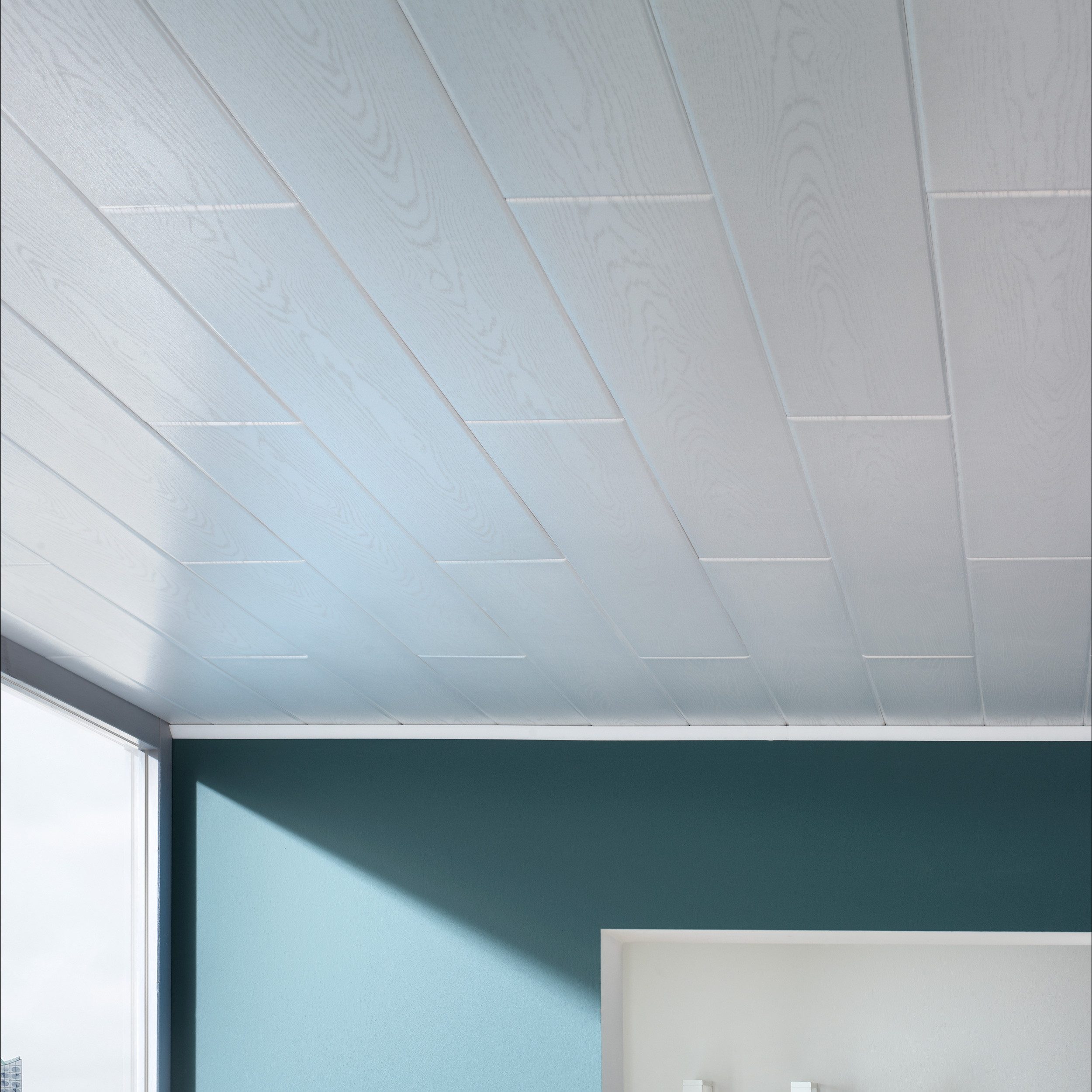 Decosa Deckenpaneel Deckenpaneele Stockholm esche weiß - 2 Pack (4 qm), BxL: 16.5x100 cm, 2 qm – Bild 5 von 5