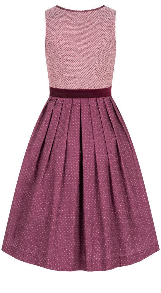 Nübler Dirndl Midi Dirndl Lohe in Beere von Nübler günstig online kaufen