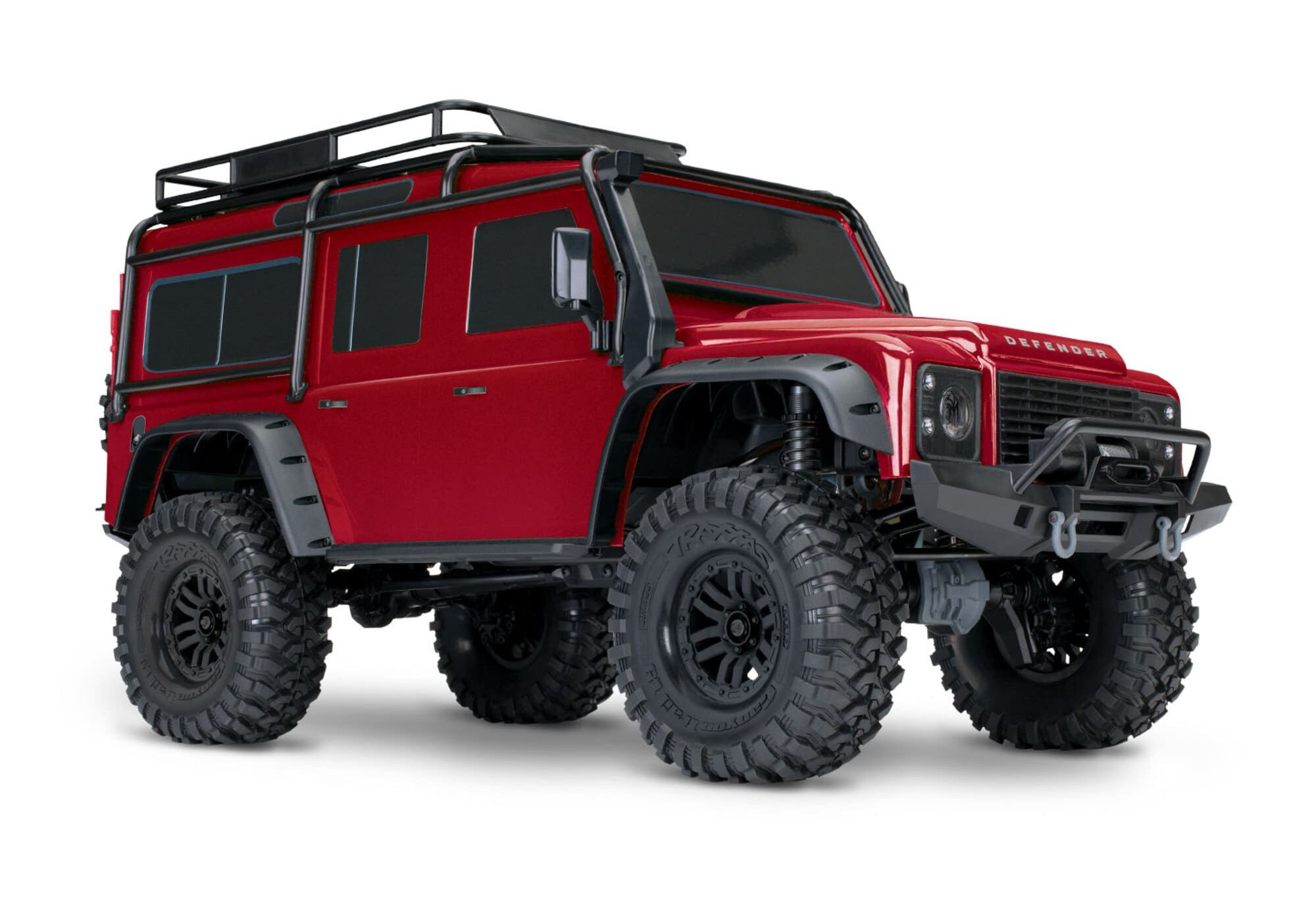 RC-Monstertruck Traxxas TRX-4 LR Defender rot 1:10 Crawler RTR