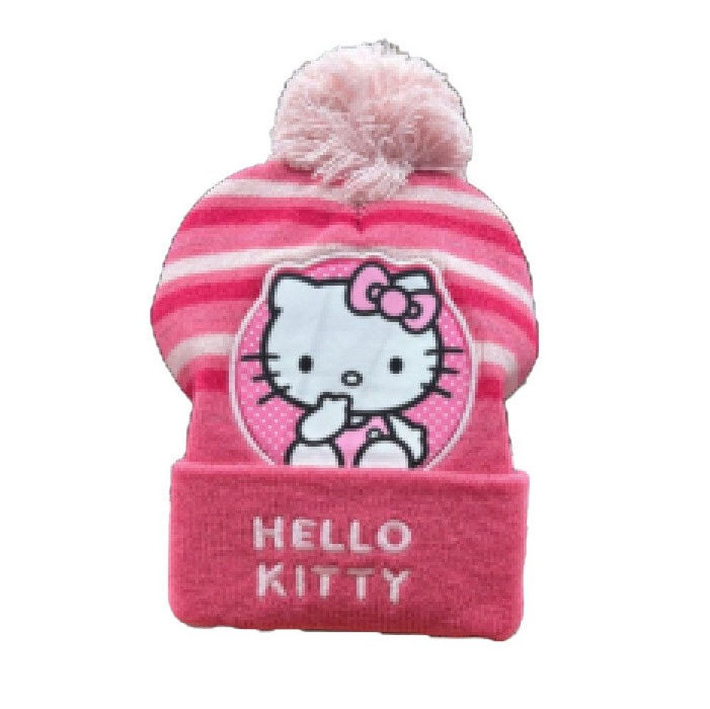Hello Kitty Beanie Dark Pink Kinder Mütze
