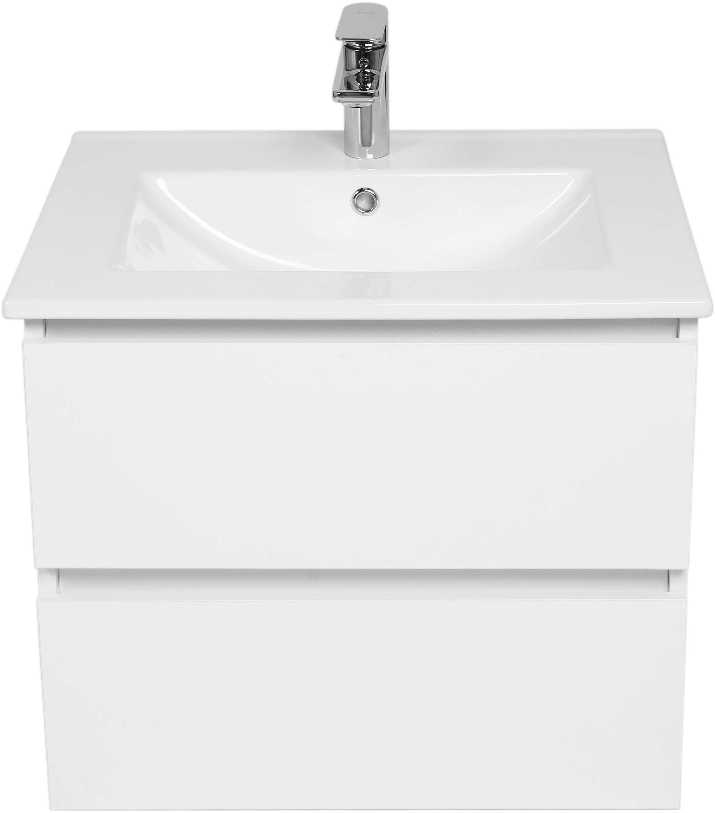 welltime Badmöbel-Set Toledo in verschiedenen Breiten erhältlich, (Komplett-Set), Waschtisch inkl. Becken und LED-Spiegel – Bild 3 von 5