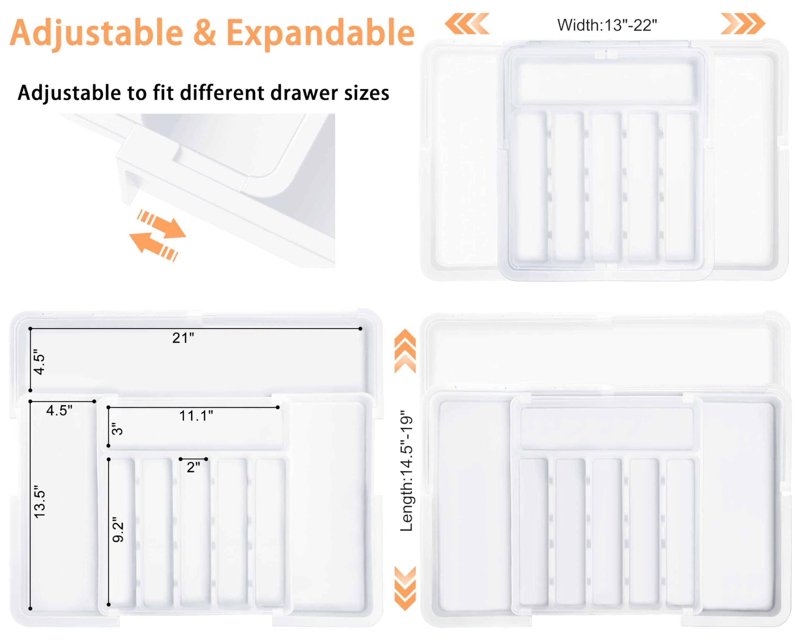 FOUORTUNATE-BEE Besteckhalter Erweiterbar Besteckkasten für Schubladen, (Ab günstig online kaufen