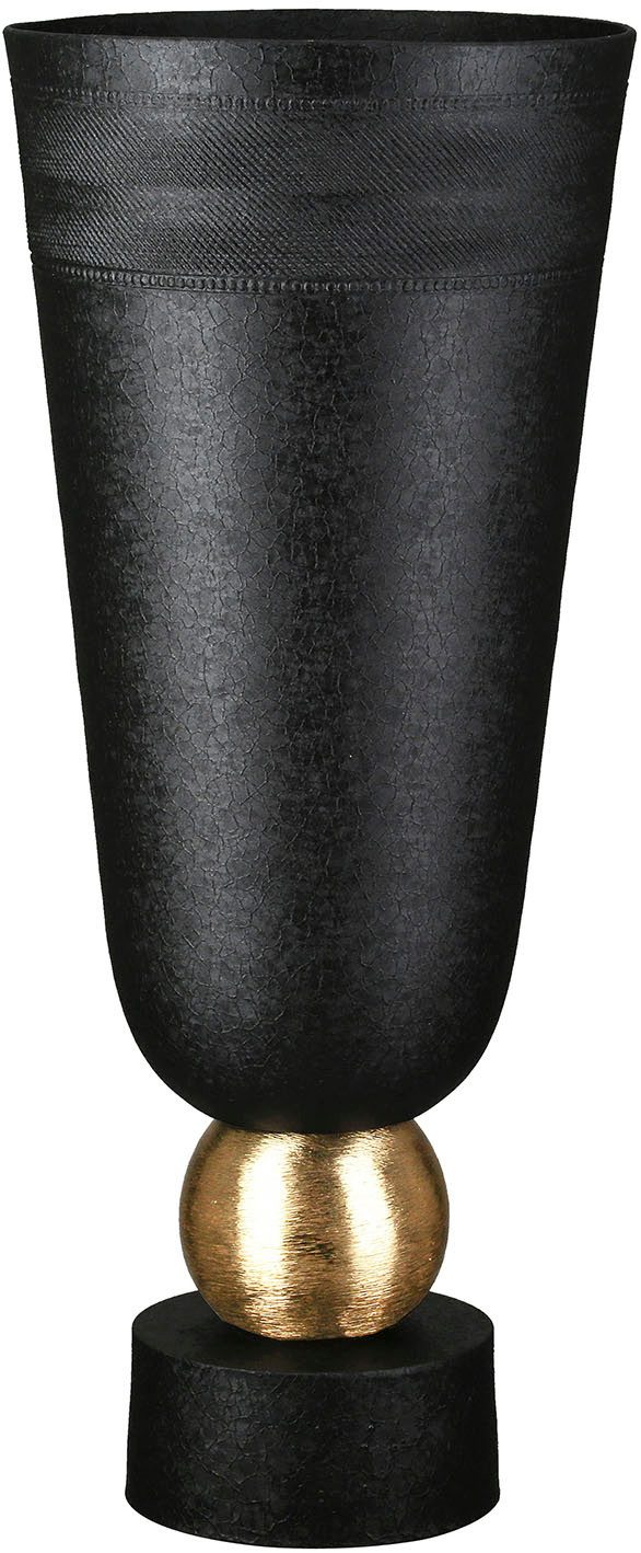 Casablanca by Gilde Tischvase Vase konisch Nama schwarz (1 St)