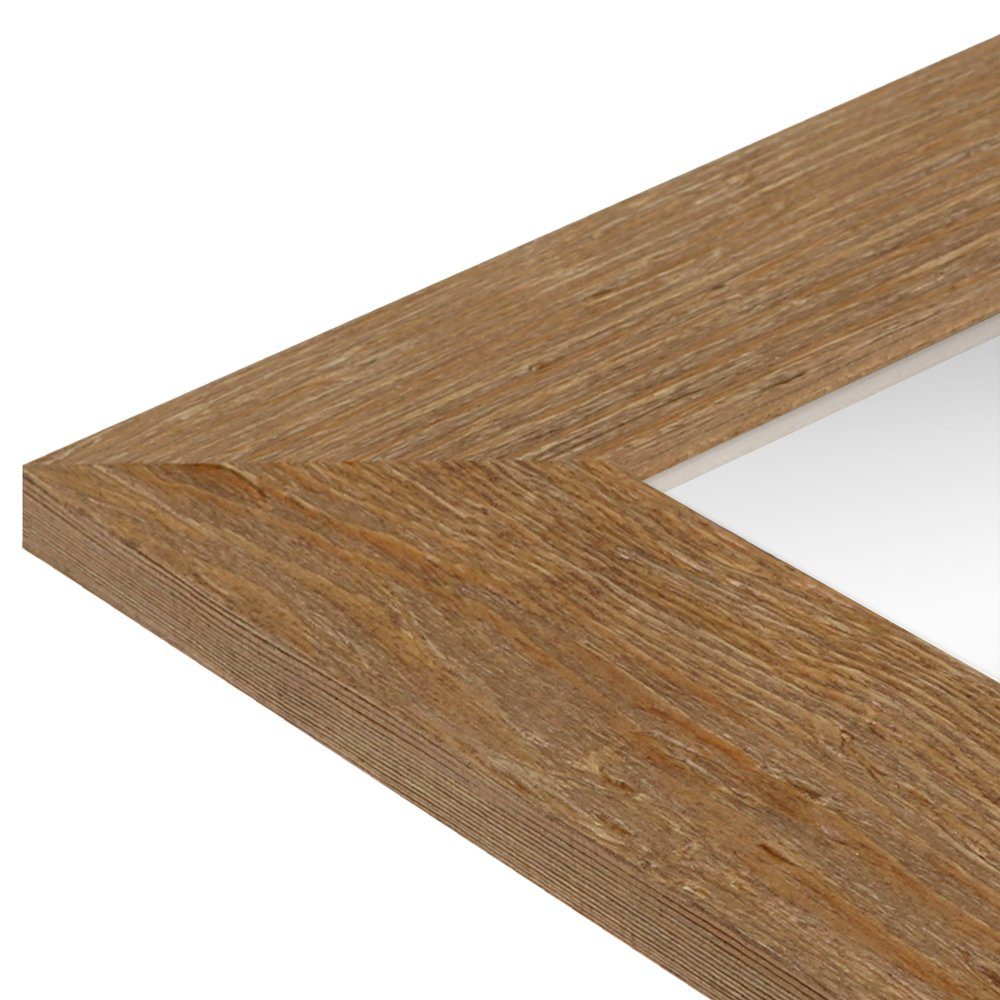 WANDStyle Wandspiegel H780, Eiche-Optik, aus Massivholz im Stil Modern