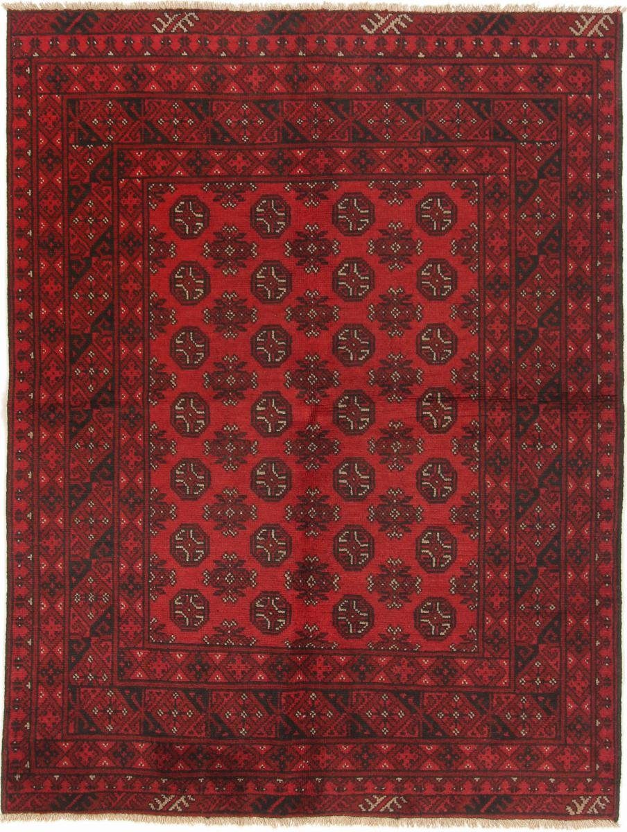 Orientteppich Afghan Akhche 148x198 Handgeknüpfter Orientteppich, Nain Trading, rechteckig, Höhe: 6 mm