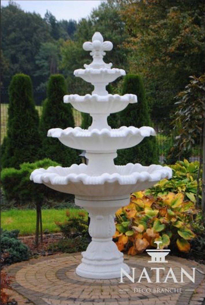 JVmoebel Skulptur Springbrunnen Garten Teich Steinbrunnen Gartenbrunnen Fontaine Neu