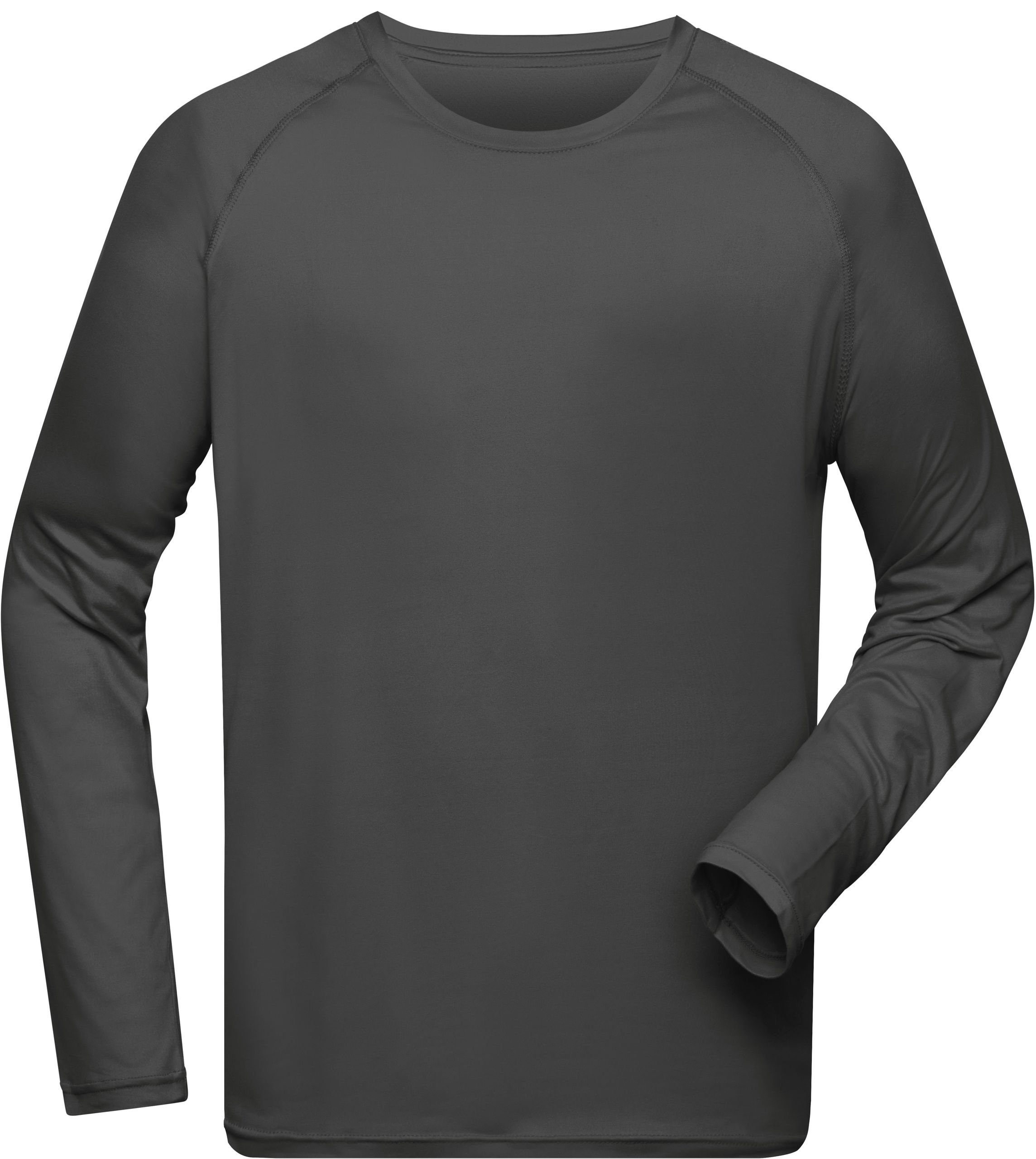 James & Nicholson Trainingsshirt Sport Shirt langarm FaS50522 aus recyceltem Polyester titan