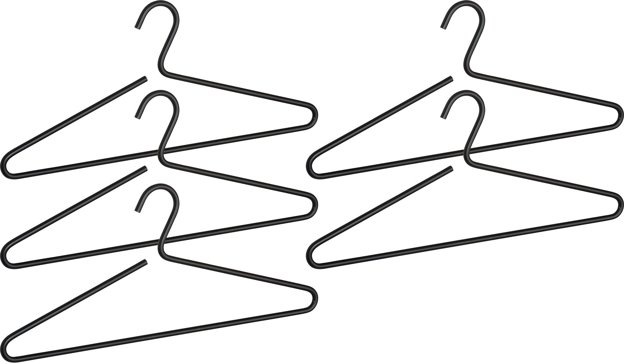 WENKO Kleiderbügel Modell Lux, (Set, 5-tlg), Garderobenbügel aus Aluminium, günstig online kaufen