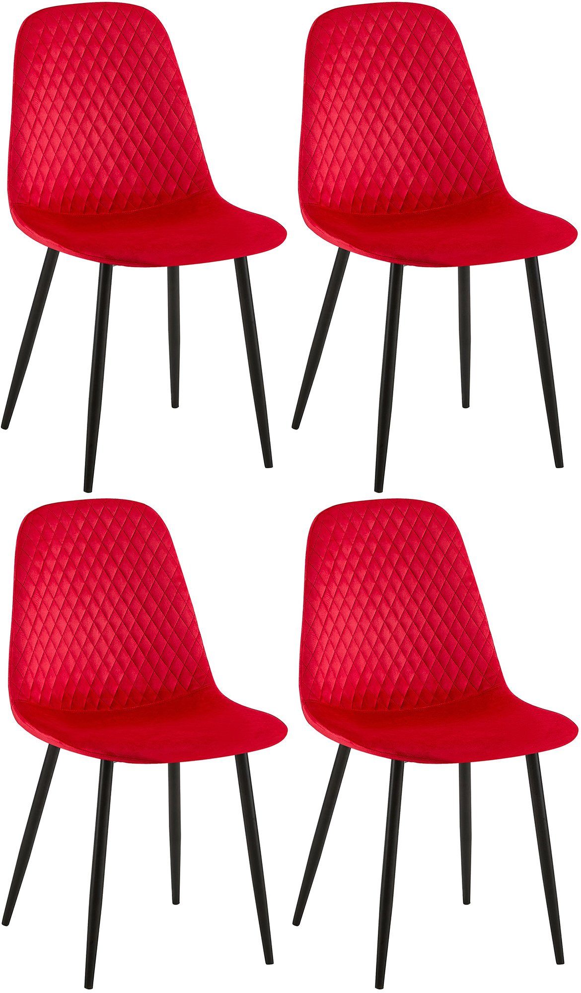 Rote Samt Esszimmerstühle online kaufen | OTTO