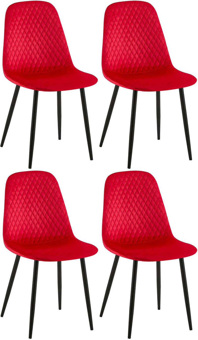 Rote Samt Esszimmerstühle online kaufen | OTTO