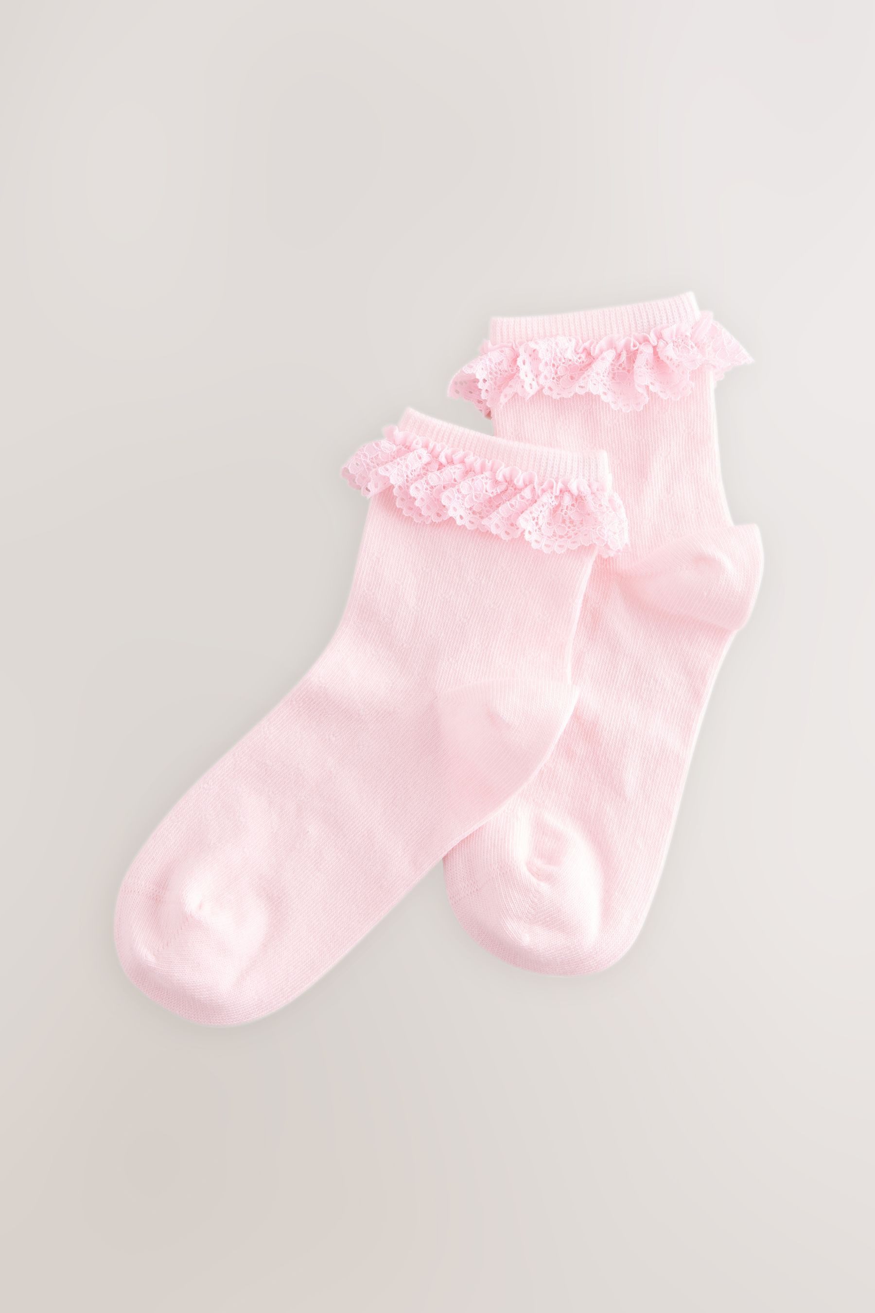 Next Kurzsocken 2er-Pack Söcken mit Rüschen und Baumwollanteil (2-Paar)
