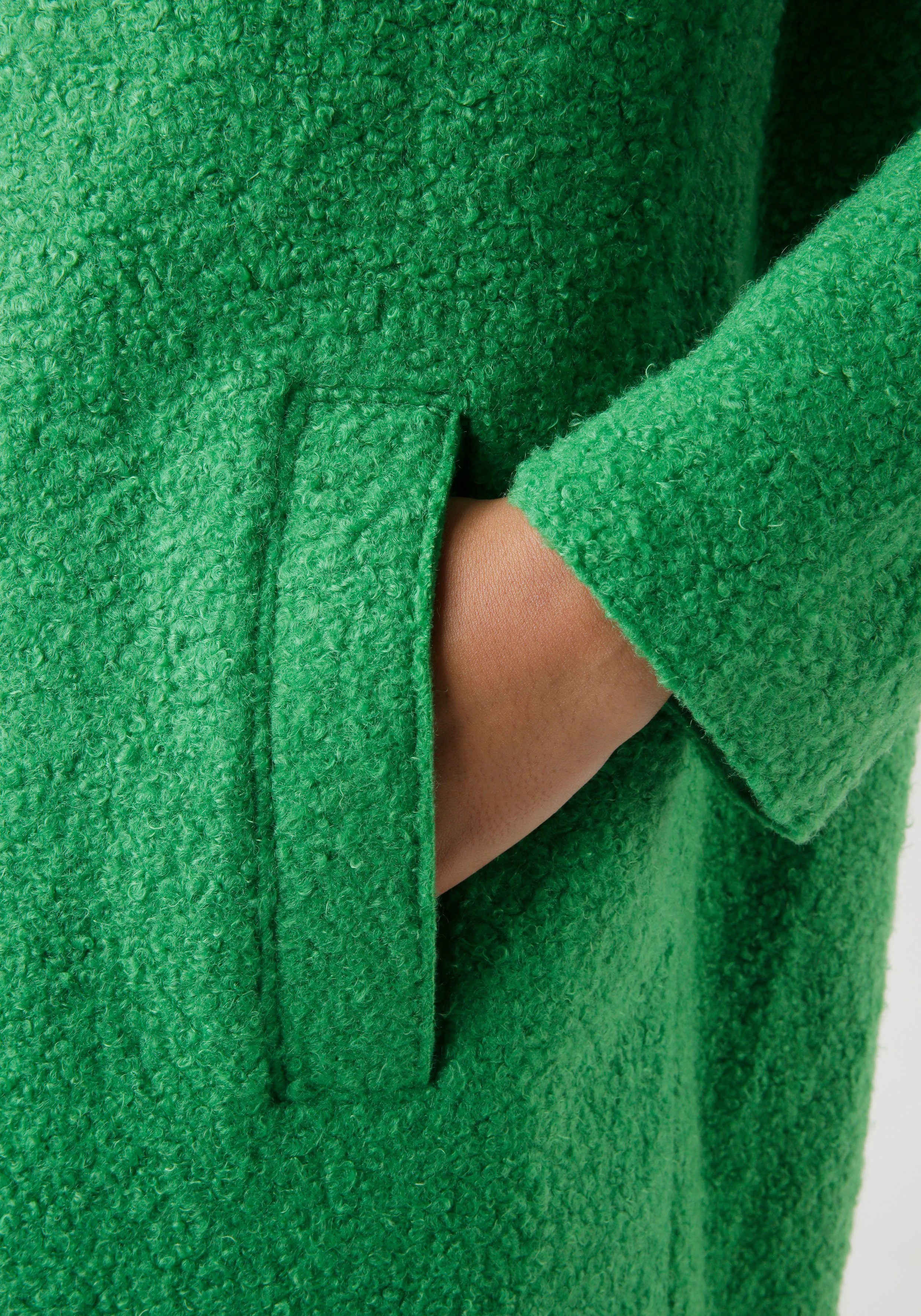 Aniston SELECTED NEUE grün in trendy KOLLEKTION Kurzmantel Bouclé-Optik 
